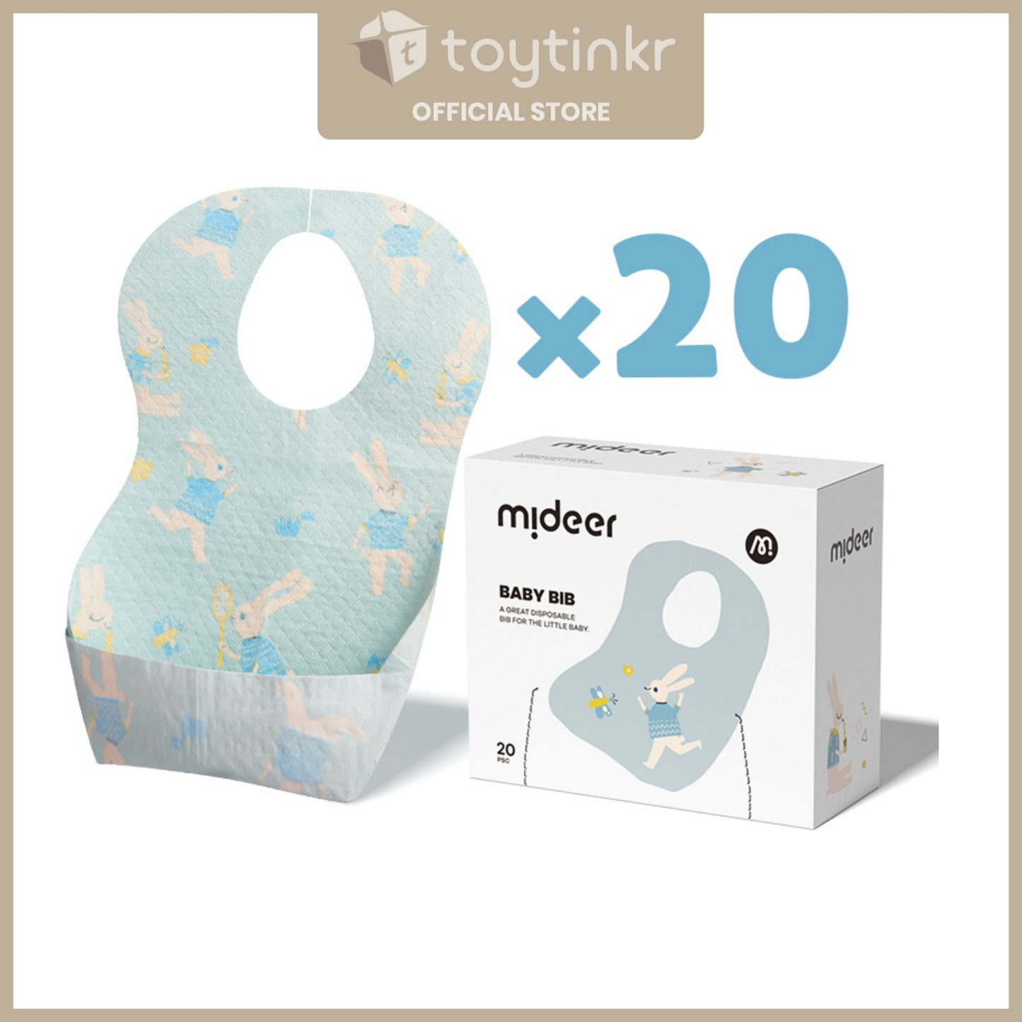 Mideer Baby Bib by Toytinkr