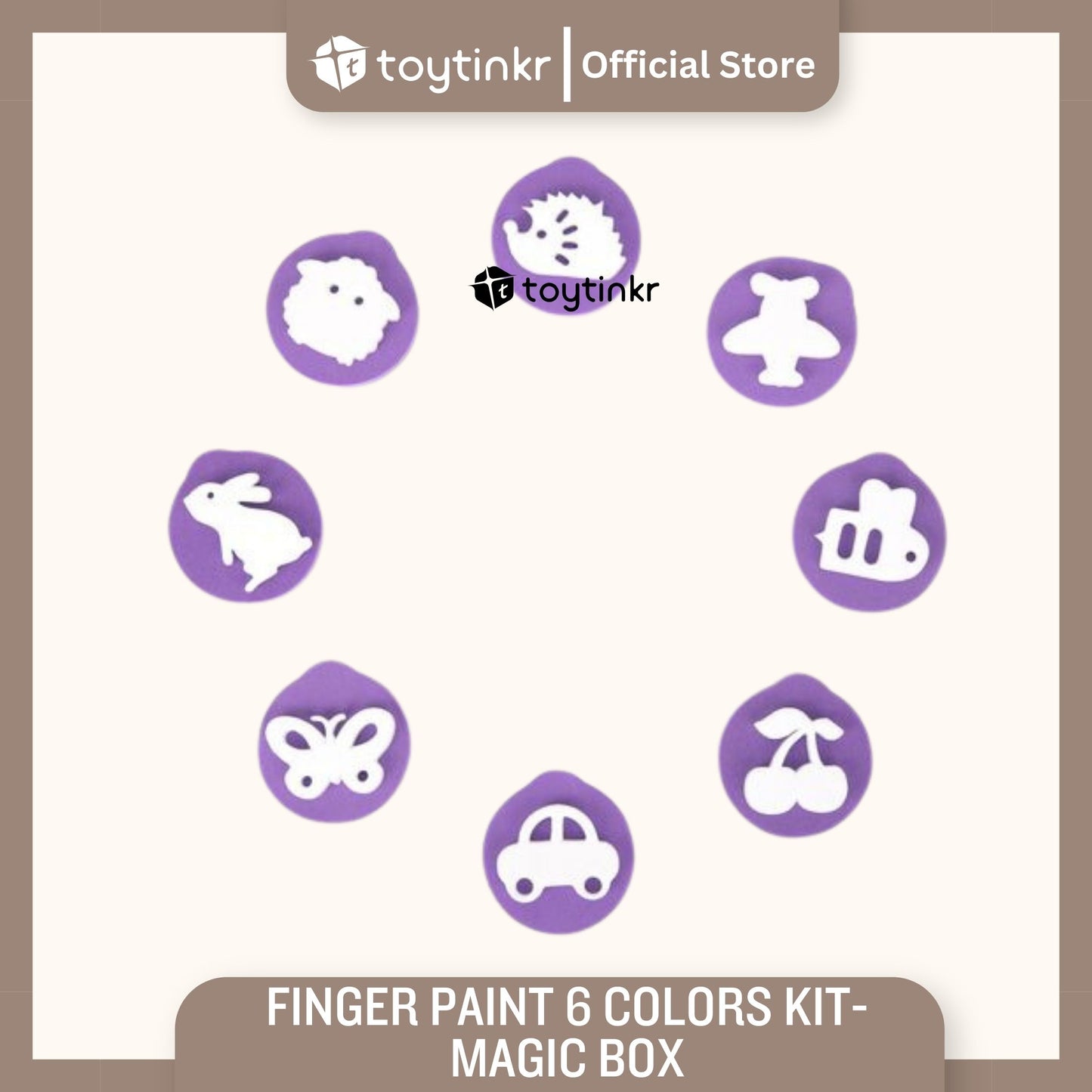 Jar Melo Finger Paint 6 Colors Kit - Magic Box by Toytinkr