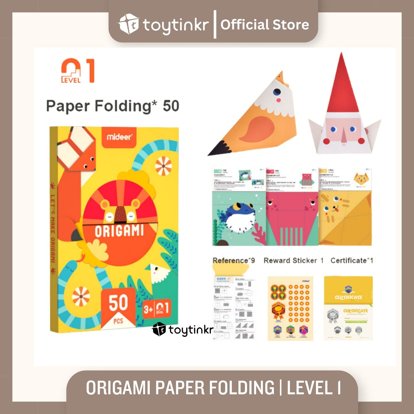 Mideer Origami Paper Folding by Toytinkr