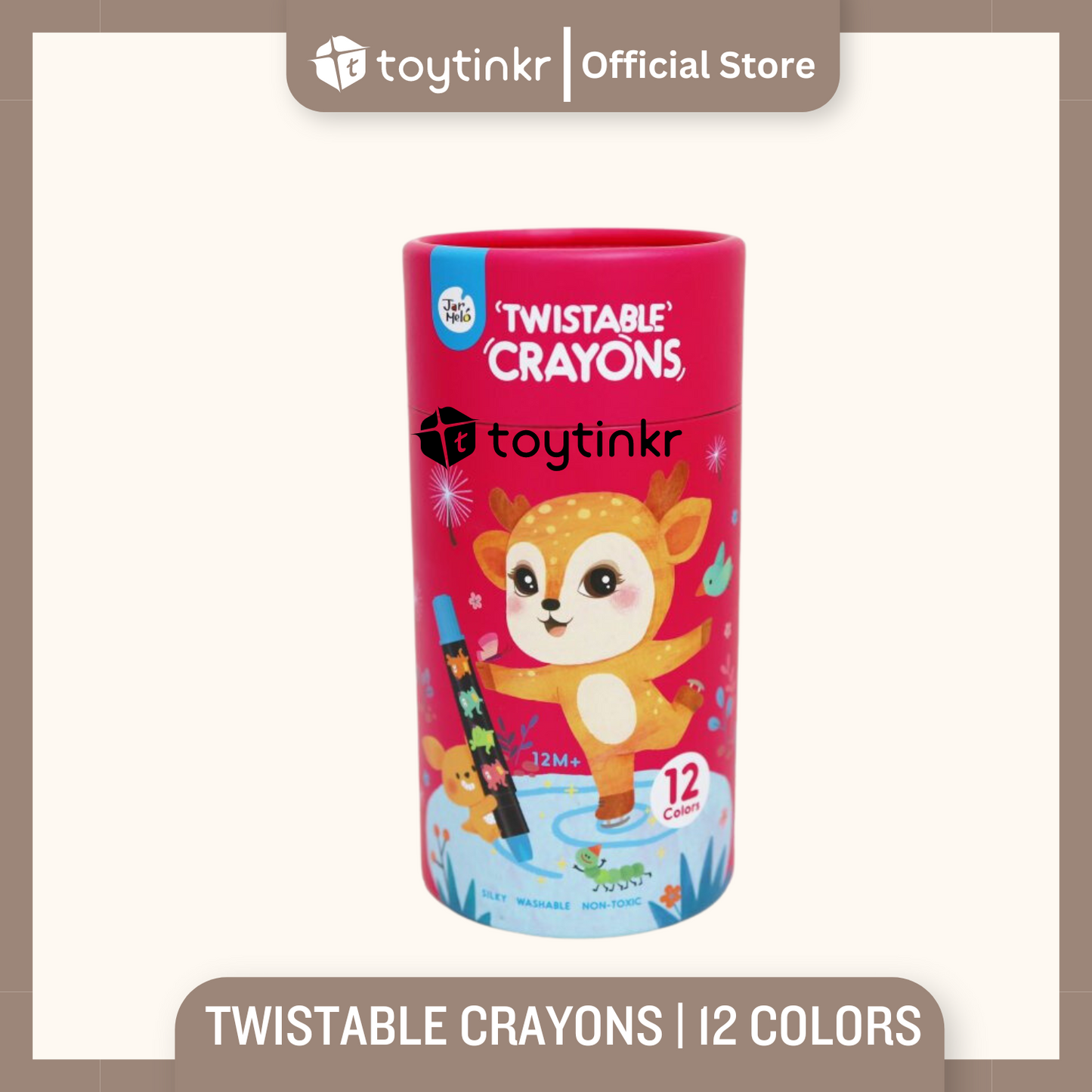 Jar Melo Silky Washable Crayons by Toytinkr