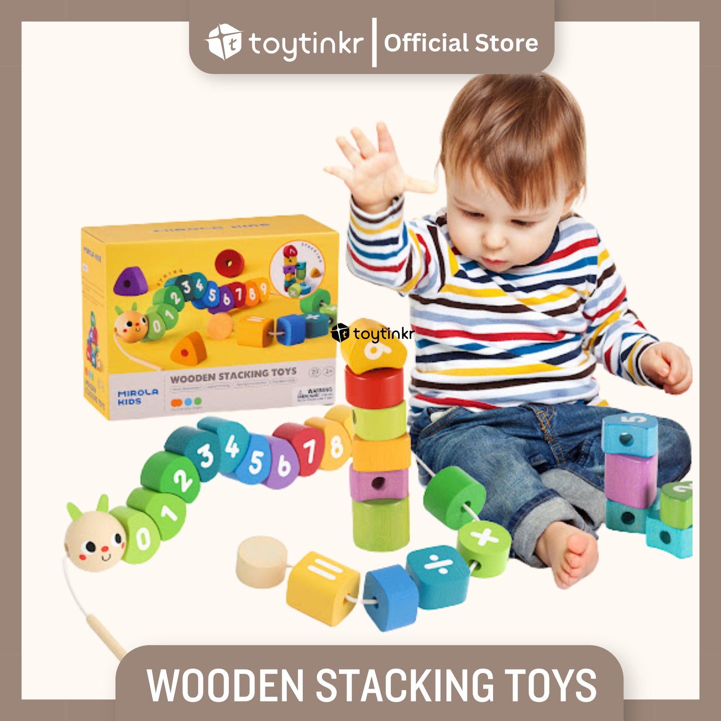 Jar Melo Wooden Stacking Toys by Toytinkr