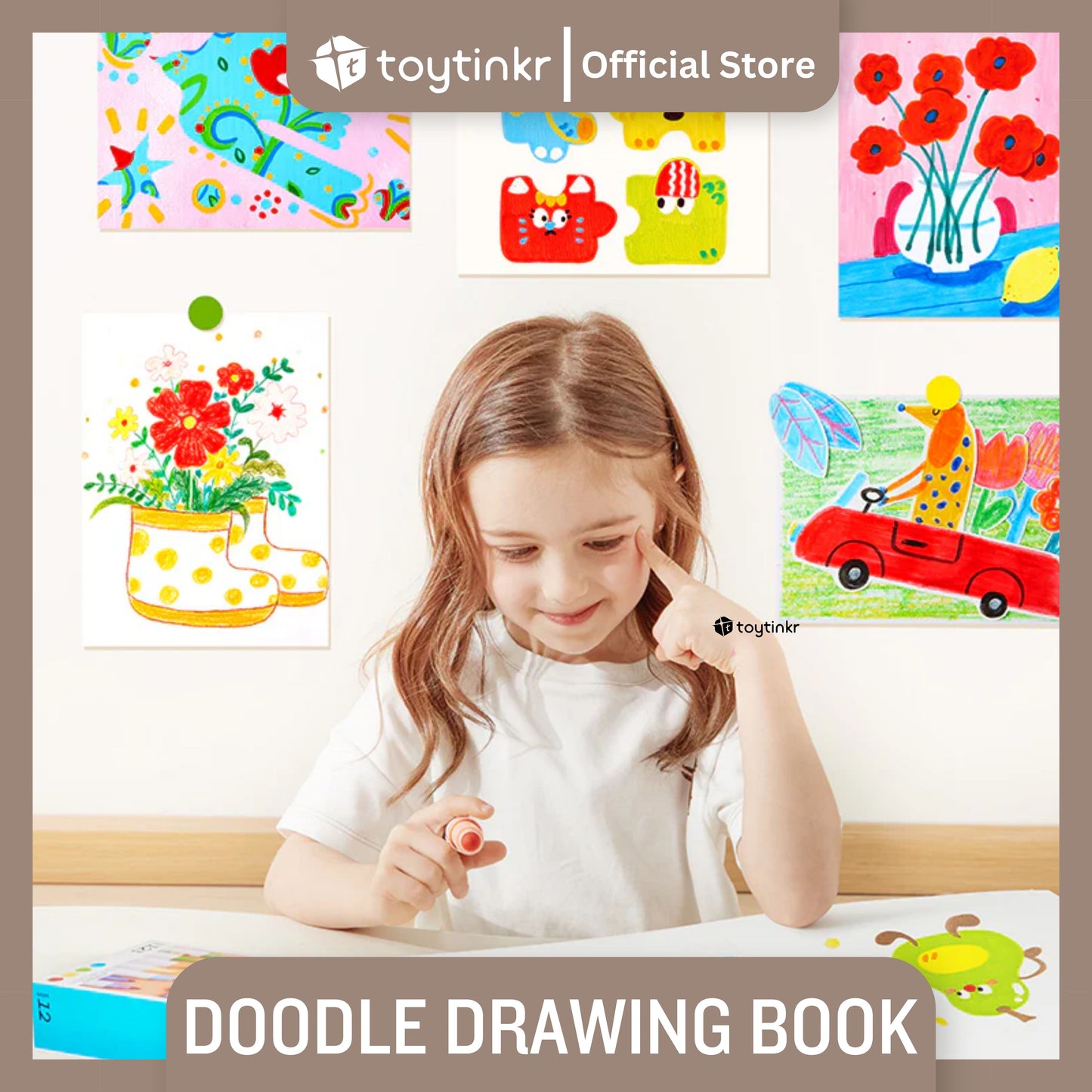 Mideer Doodle Drawing Book 60 Sheets by Toytinkr
