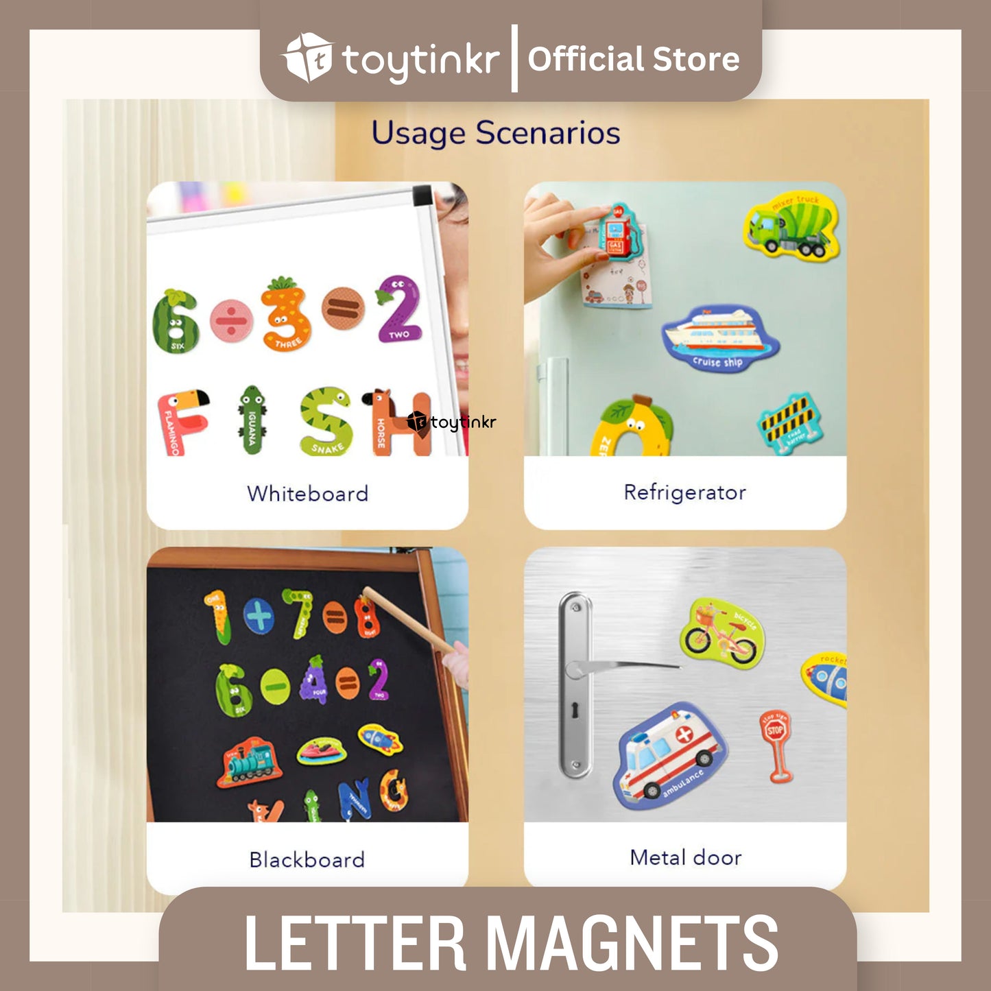 Mideer Letter Magnets by Toytinkr
