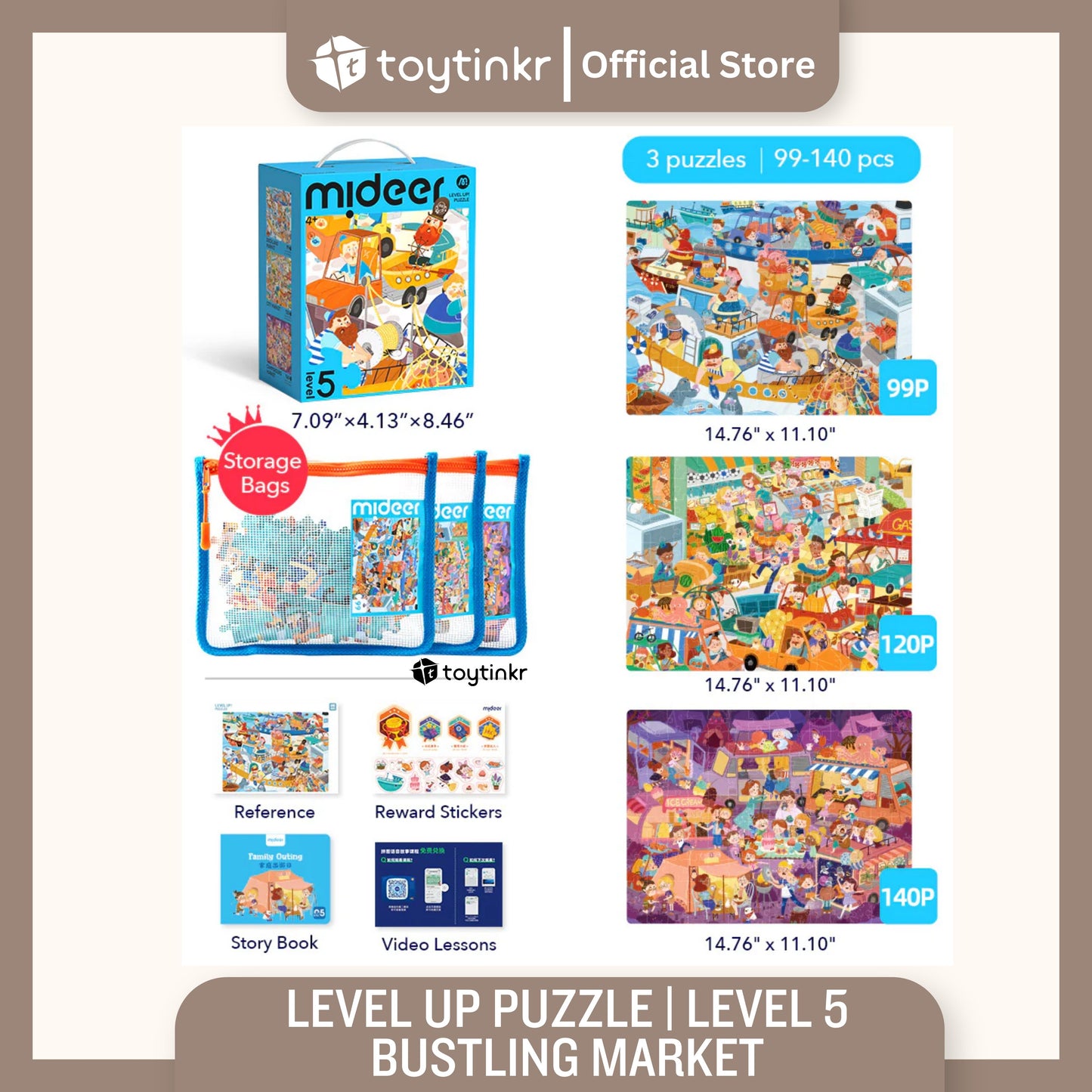 Mideer Advanced Puzzle Level 1 to 9 by Toytinkr