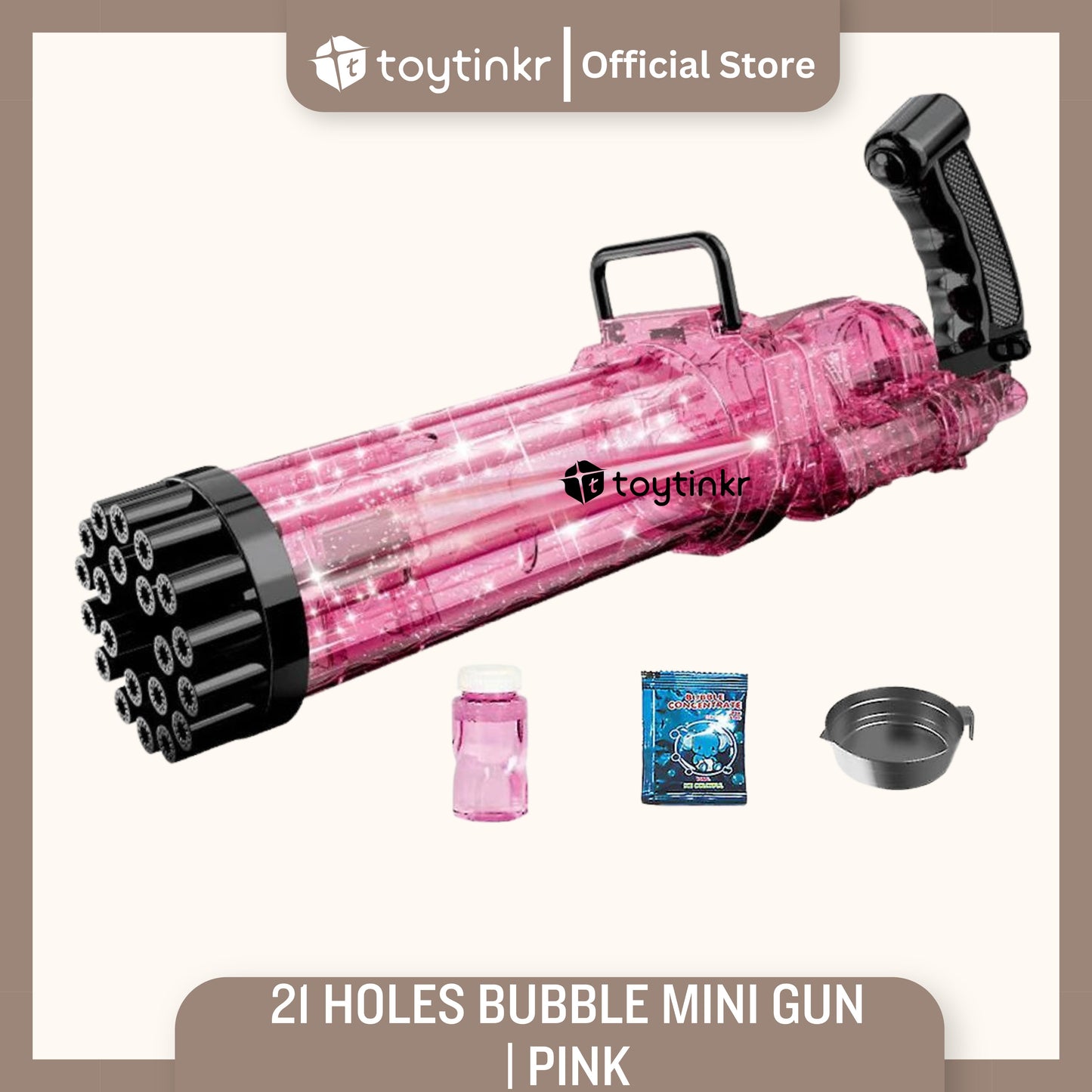 21 Holes Bubble Mini Gun by Toytinkr