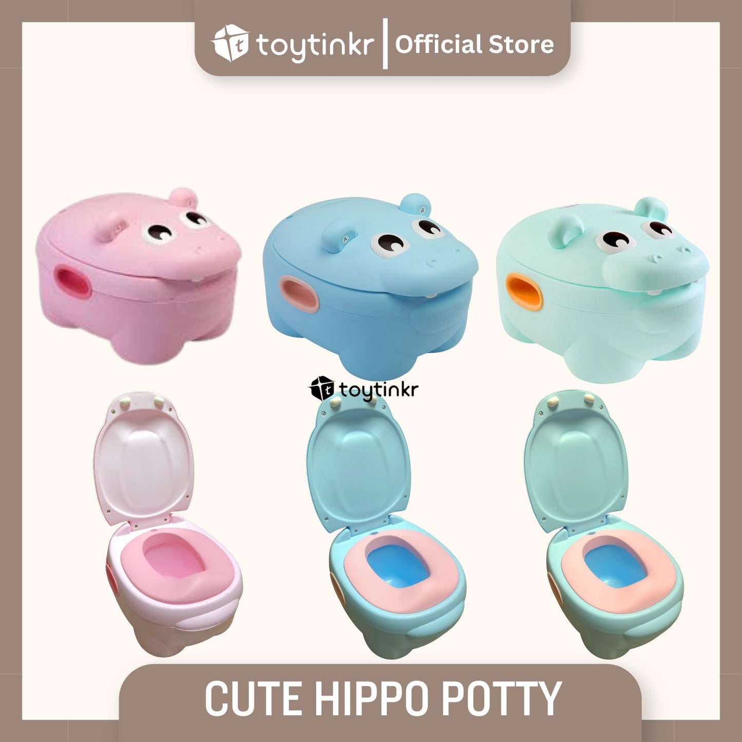 Cute Hippo Potty by Toytinkr