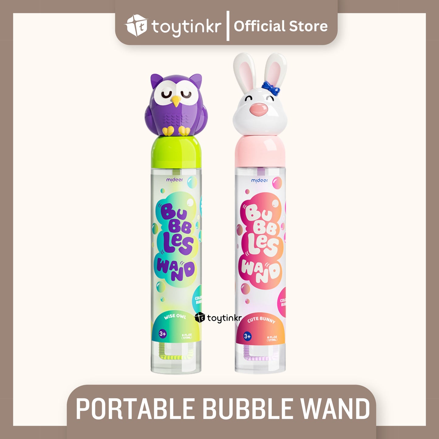 Mideer Portable Bubble Wand by Toytinkr