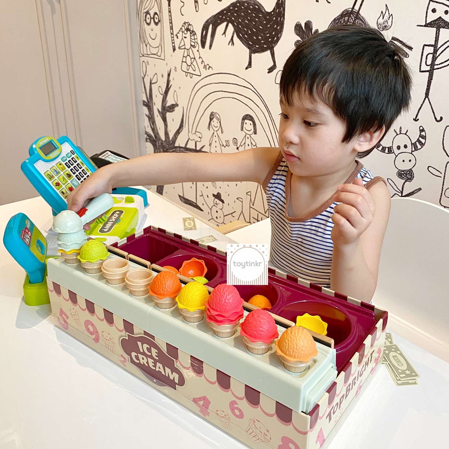 Topbright Colorful Number Cognitive Ice Cream Learning Box by Toytinkr