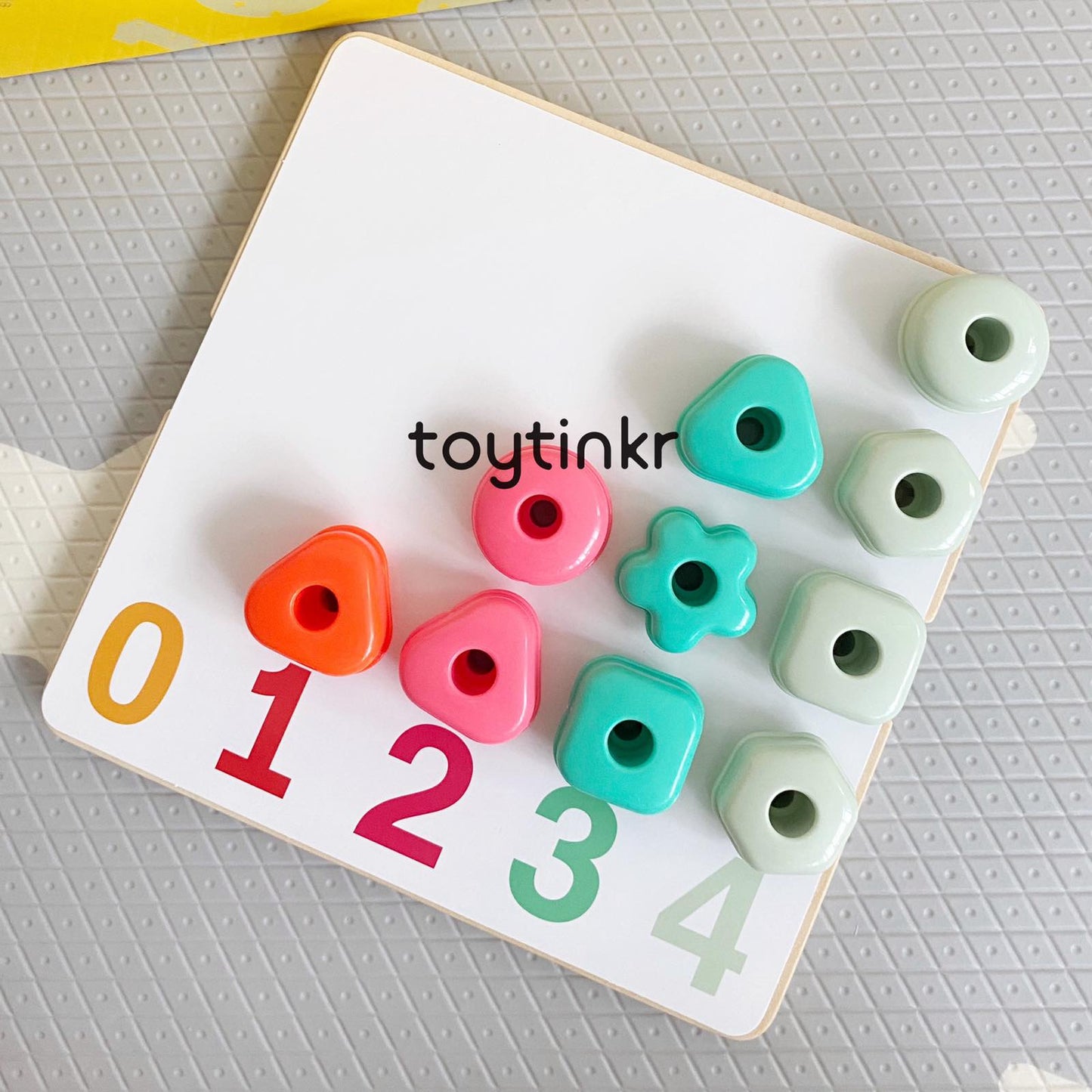 Top Bright Rainbow Stacking Sequencing Playbox by Toytinkr