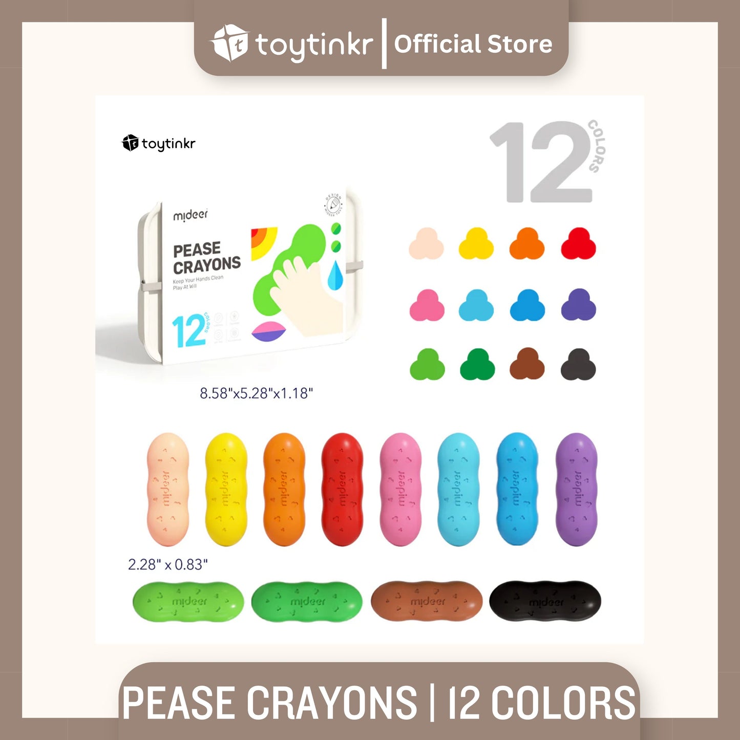 Mideer Pease Crayons By Toytinkr