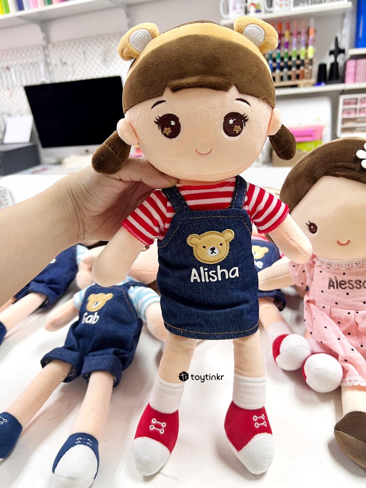 Toytinkr Personalized Denim Dolls