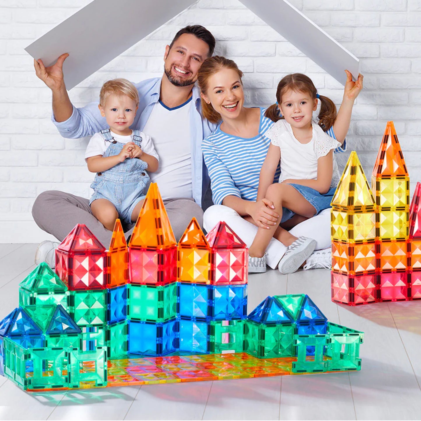 Mideer Colorful Magnetic Tiles - 60pcs by Toytinkr