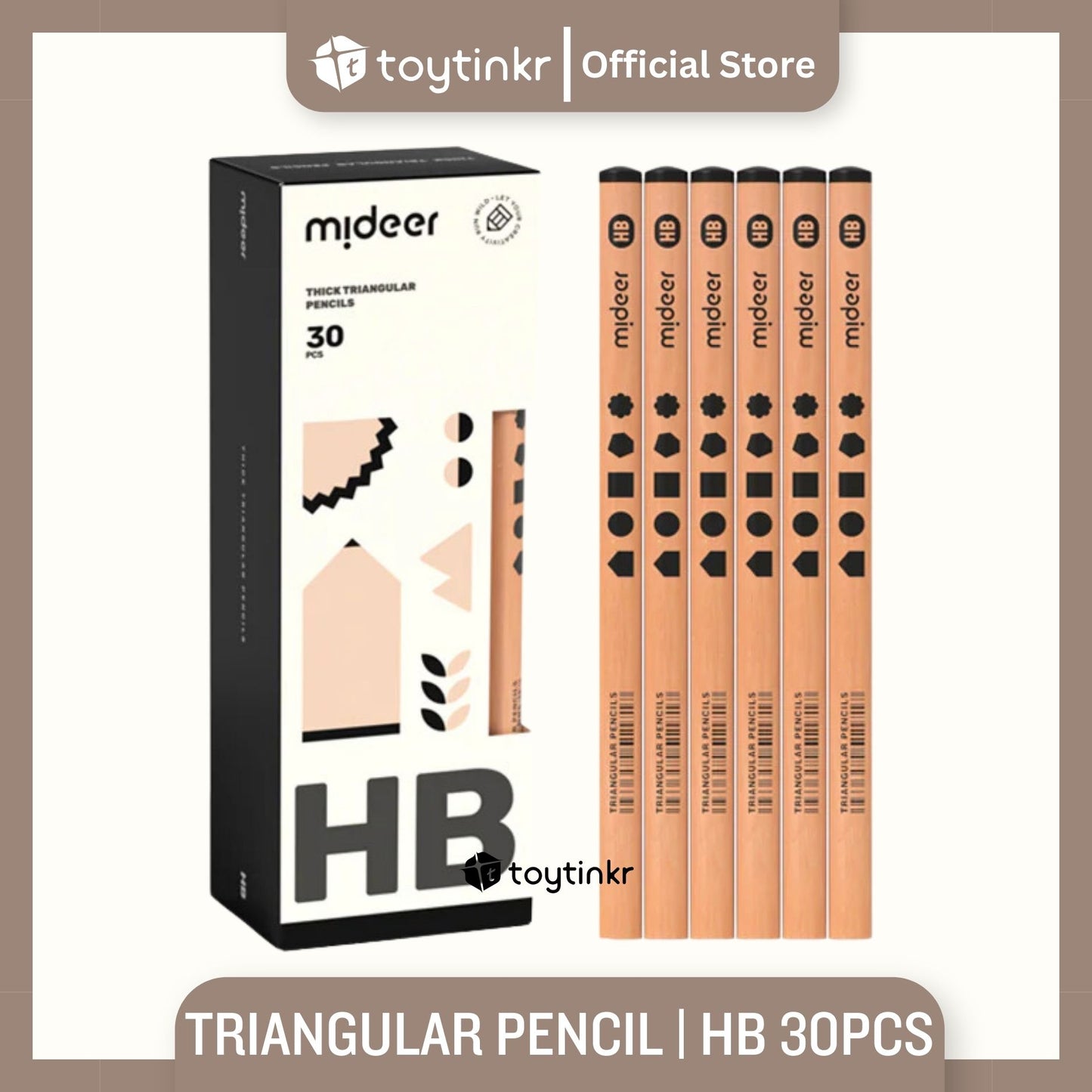 Mideer Thick Triangular Pencils by Toytinkr