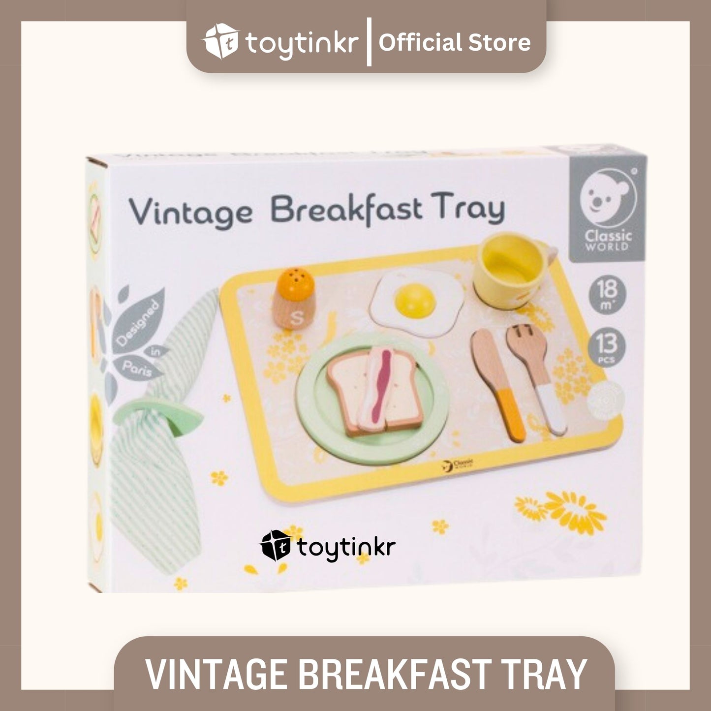 CW Vintage Breakfast Tray By Toytinkr
