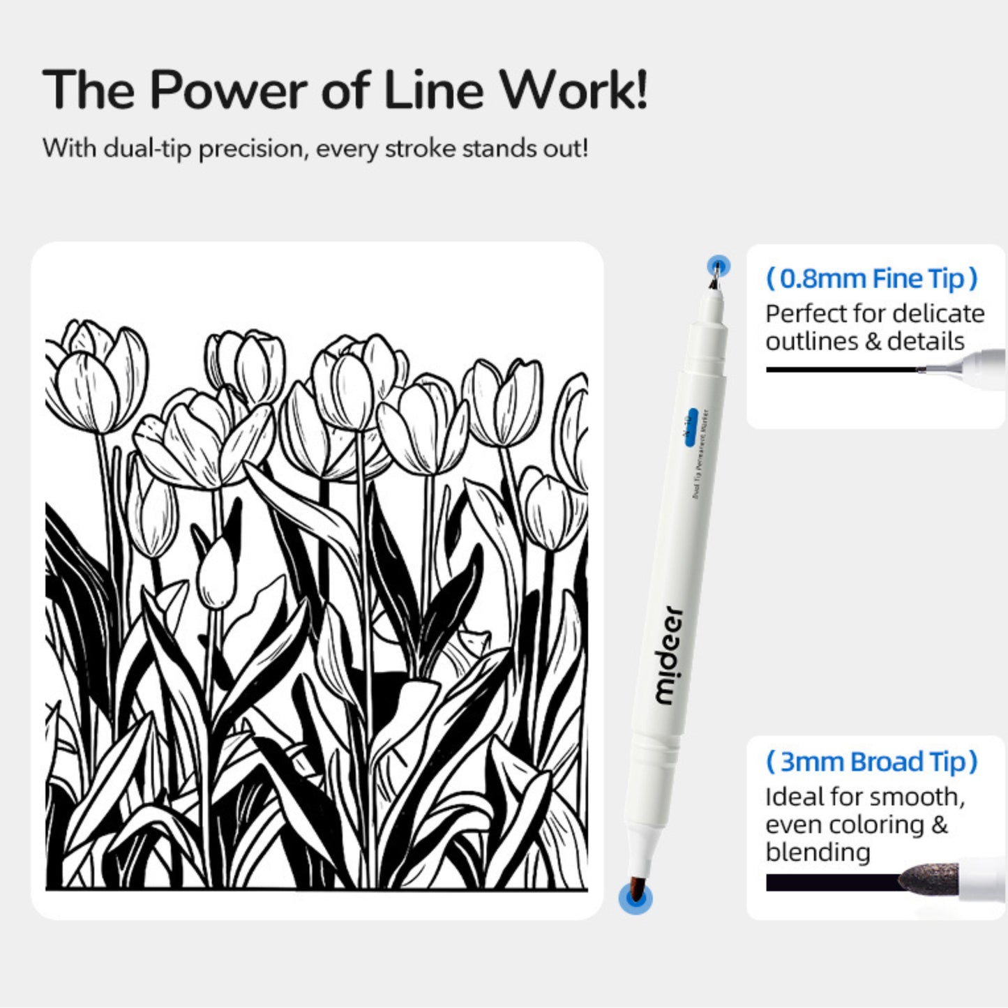 Mideer Dual Tip Permanent Marker by Toytinkr