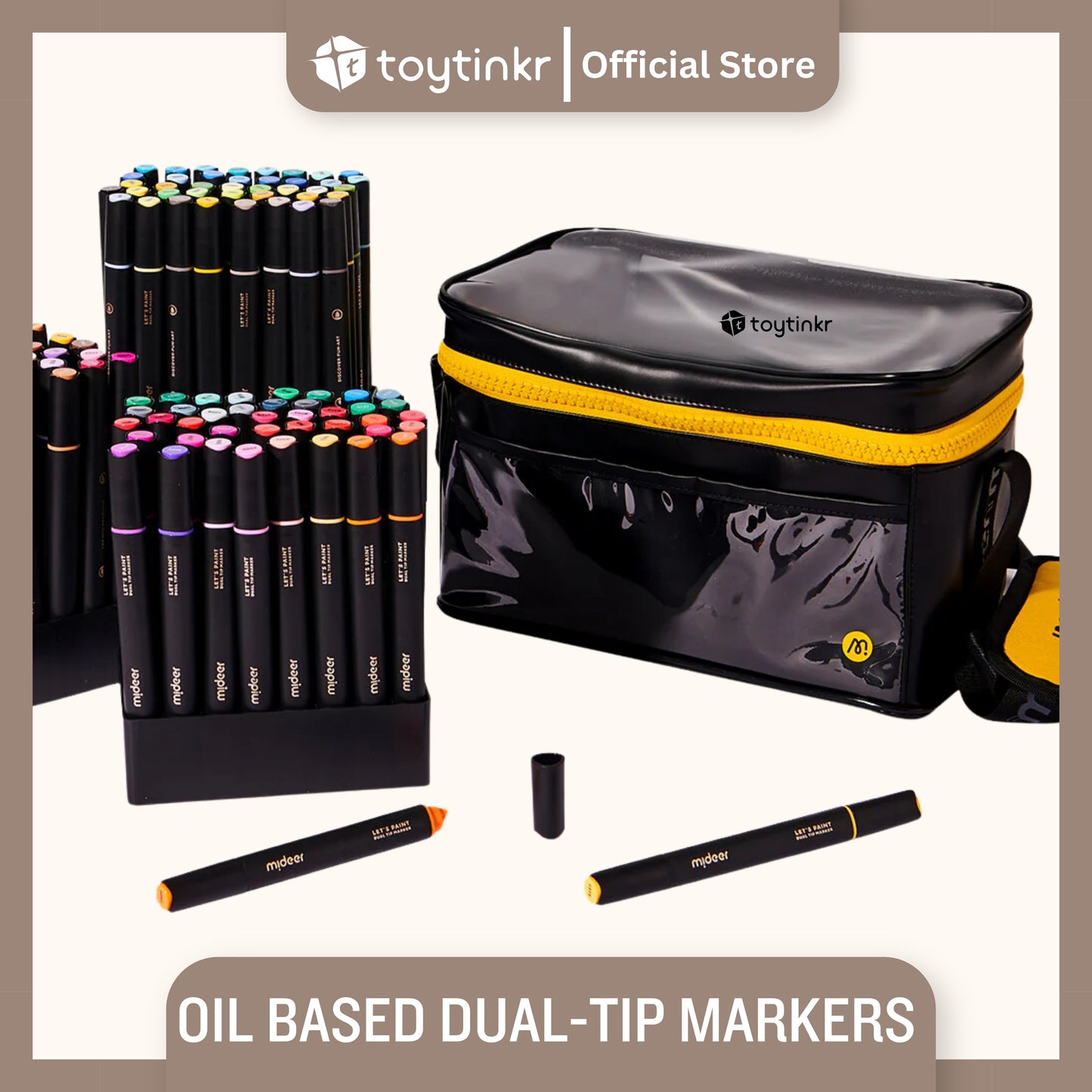 Mideer Oil Based Dual-Tip Markers by Toytinkr