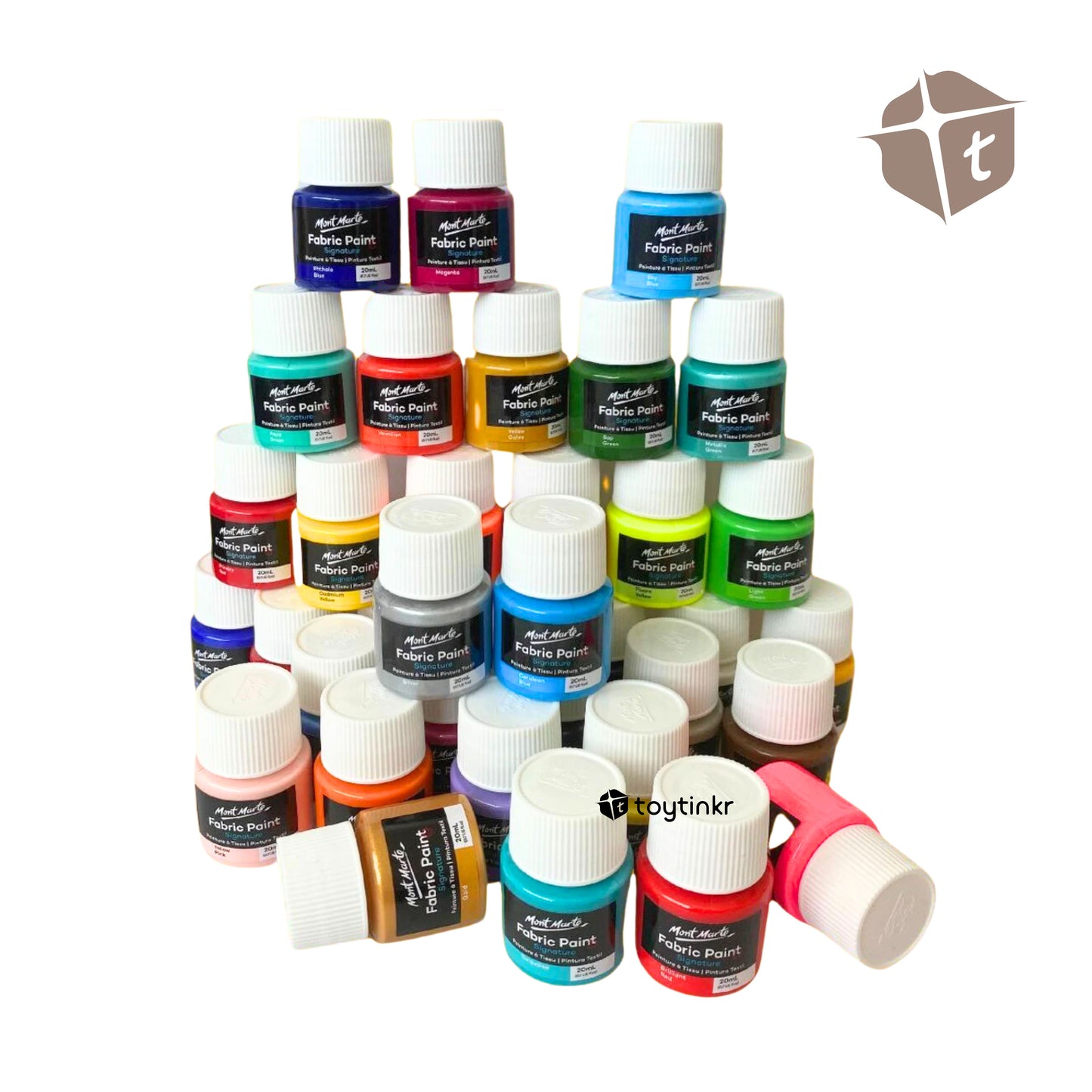 Mont Marte Fabric Paint - 20 Colors by Toytinkr