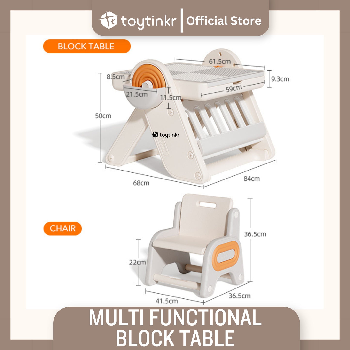 Mideer Multi Functional Block Table by Toytinkr