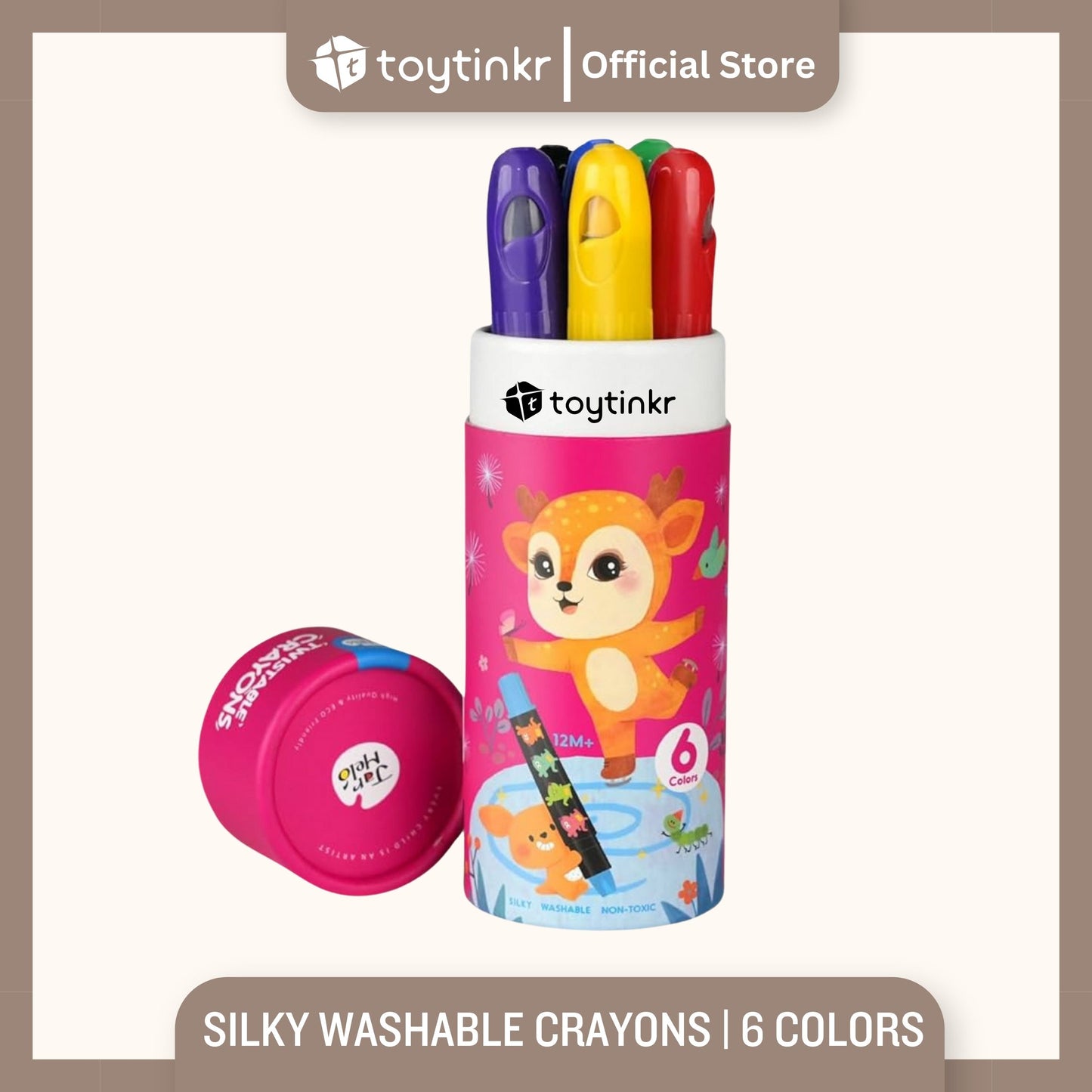 Jar Melo Silky Washable Crayons by Toytinkr
