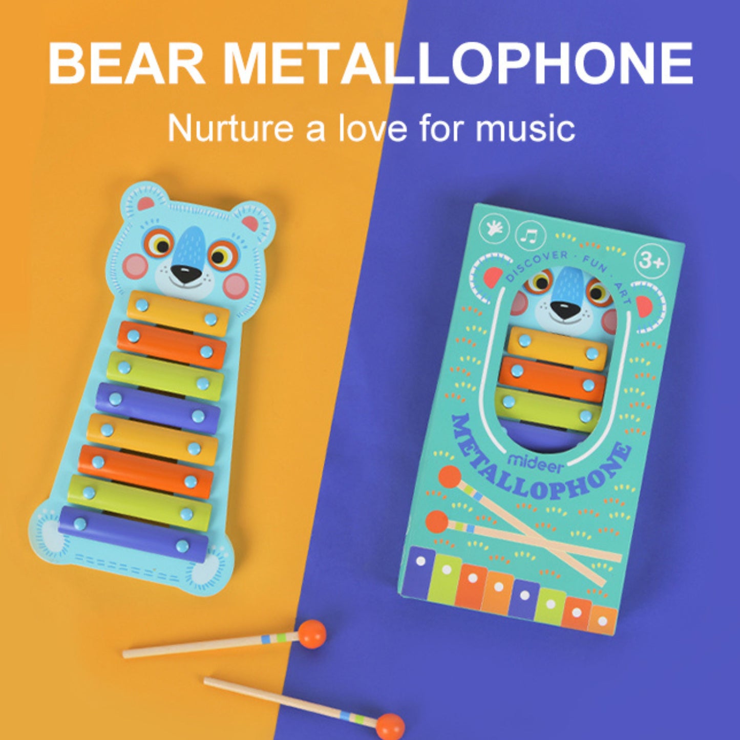 Mideer Metal Bear Xylophone by Toytinkr