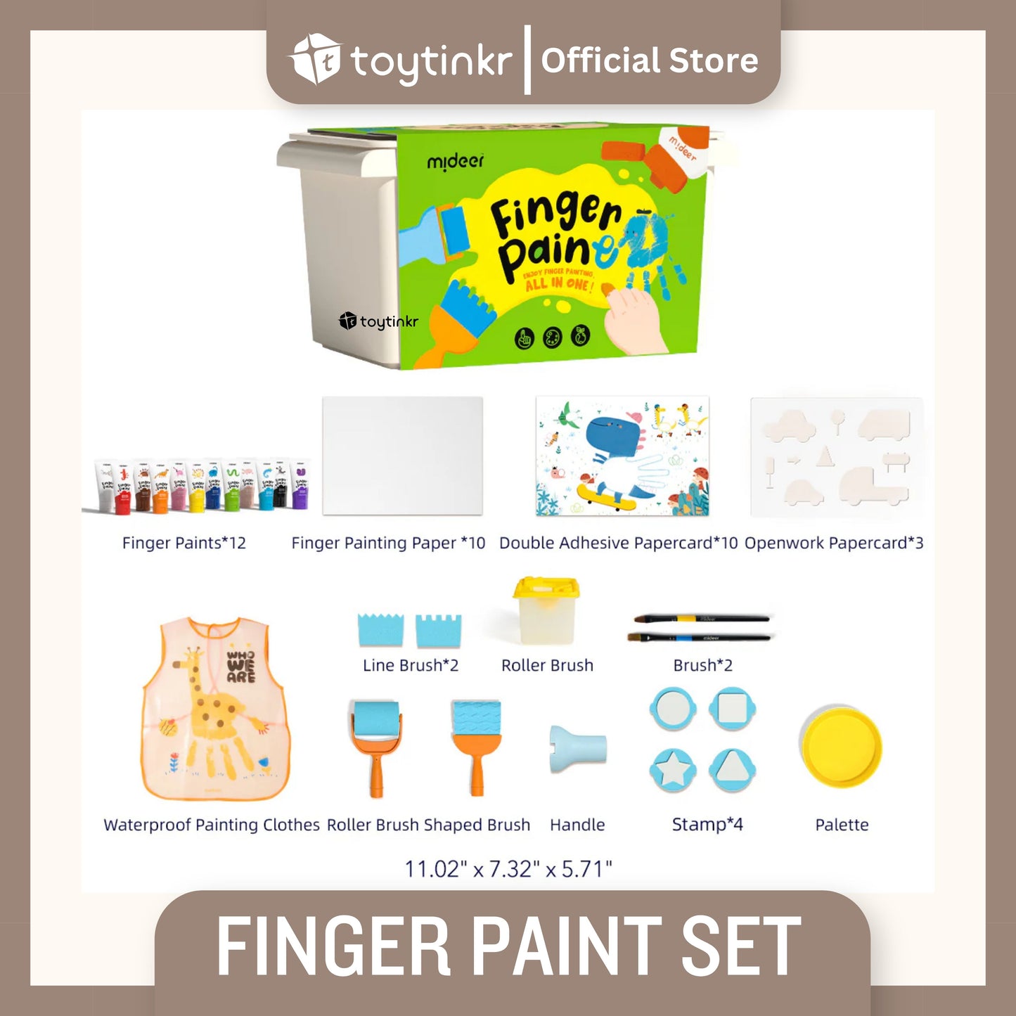Mideer Finger Paint Set by Toytinkr