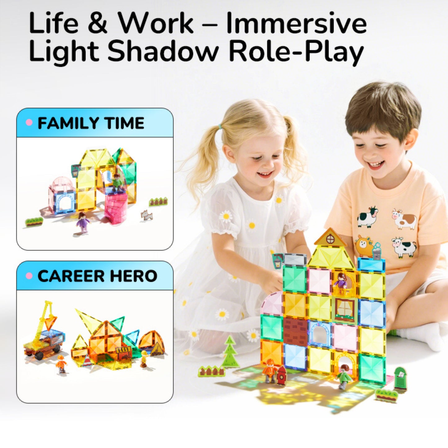 Mideer Colorful Magnetic Tiles - Hero Squad by Toytinkr
