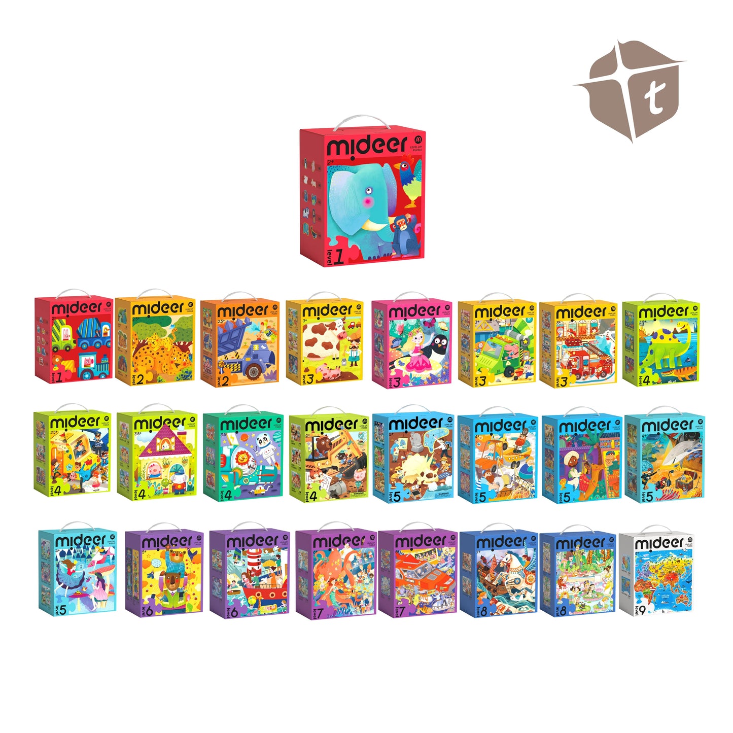 Mideer Advanced Puzzle - Level 2 Dino Engineer by Toytinkr