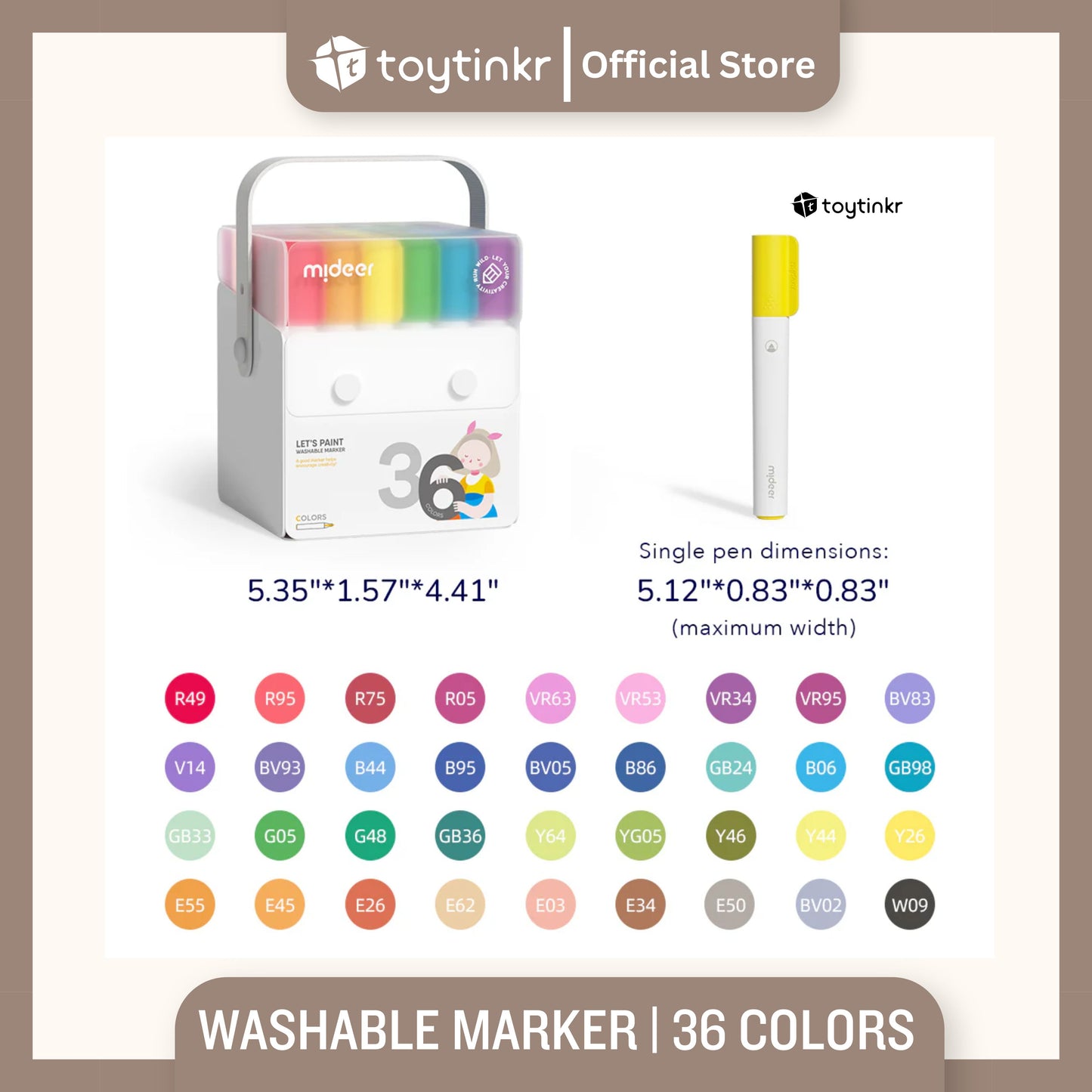 Mideer Washable Marker by Toytinkr