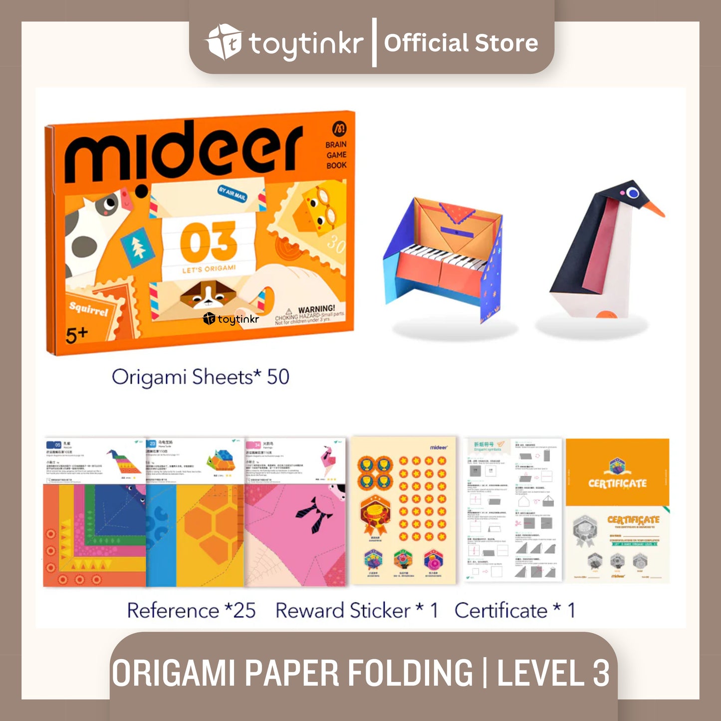 Mideer Origami Paper Folding by Toytinkr