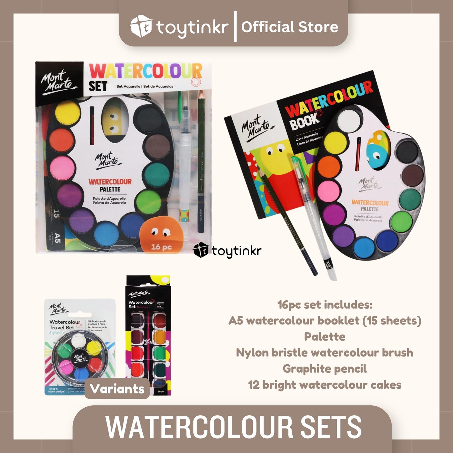 Mont Marte Watercolour Sets by Toytinkr