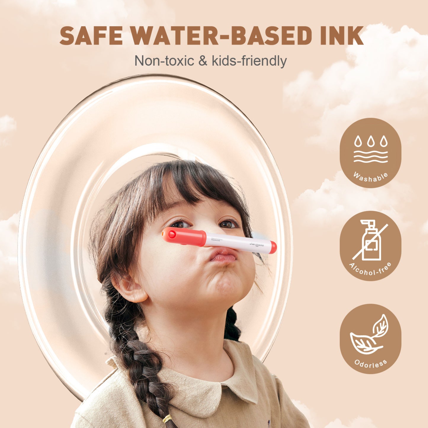 Jar Melo Personalized Portable Washable Markers - 24 Colors by Toytinkr