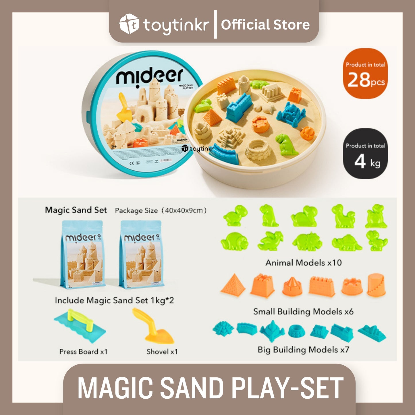 Mideer Magic Sand Playset by Toytinkr