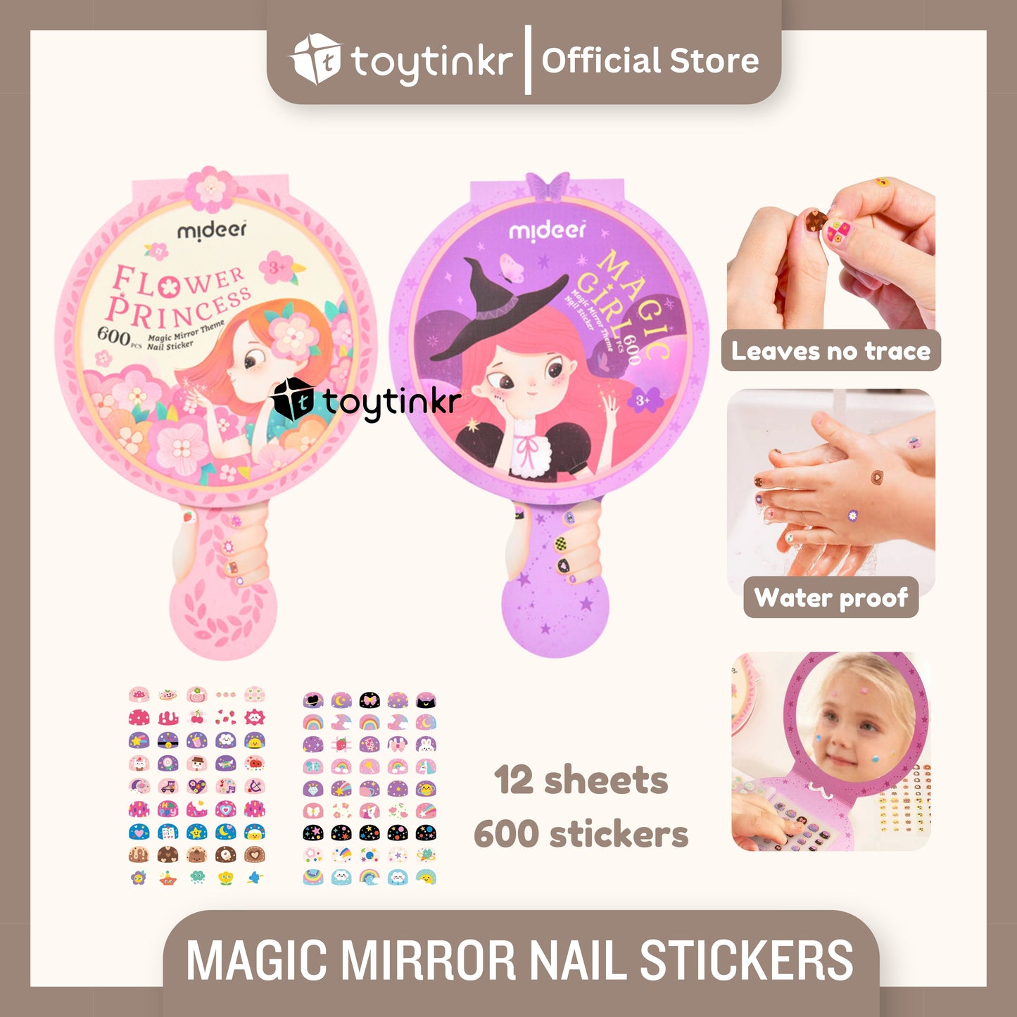 Magic Mirror Theme Nail Stickers By Toytinkr