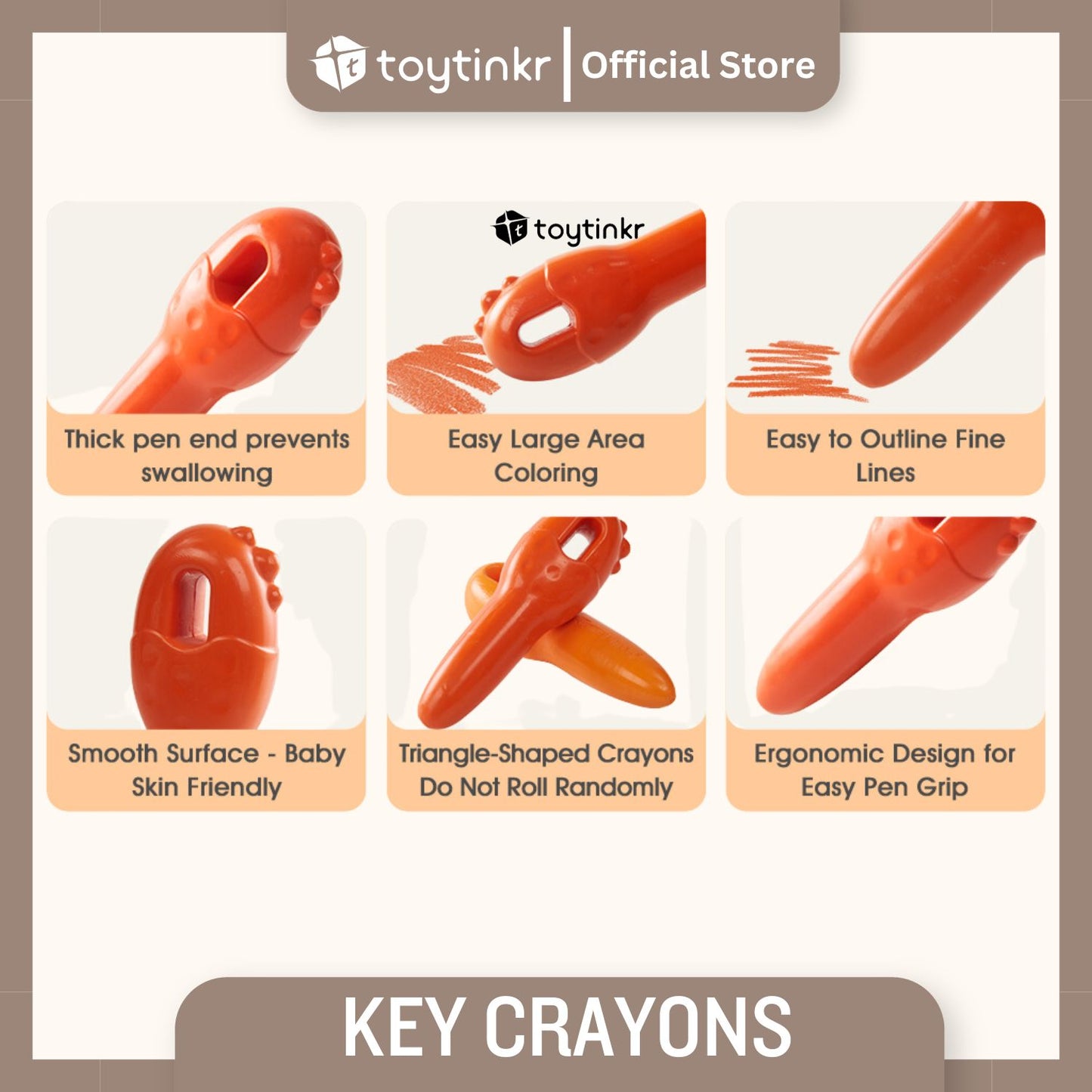 Jar Melo Key Crayons by Toytinkr