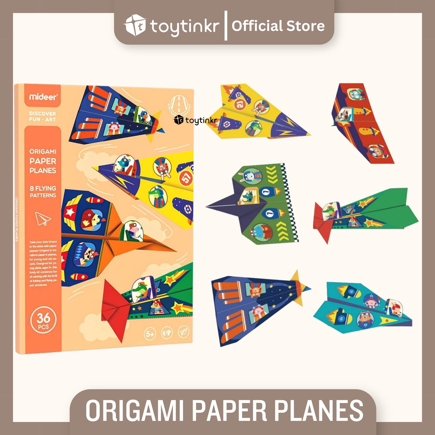 Mideer Origami Paper Planes by Toytinkr