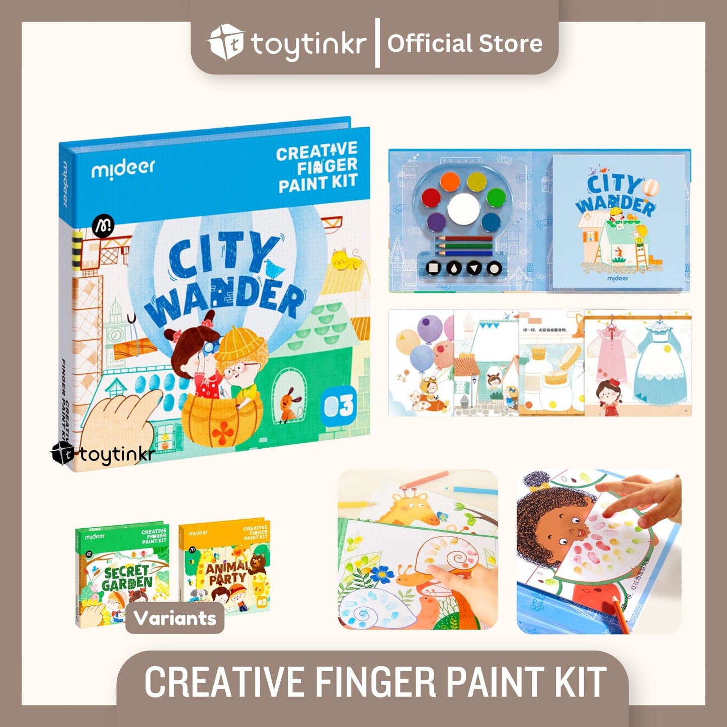 Mideer Creative Finger Paint Kit By Toytinkr
