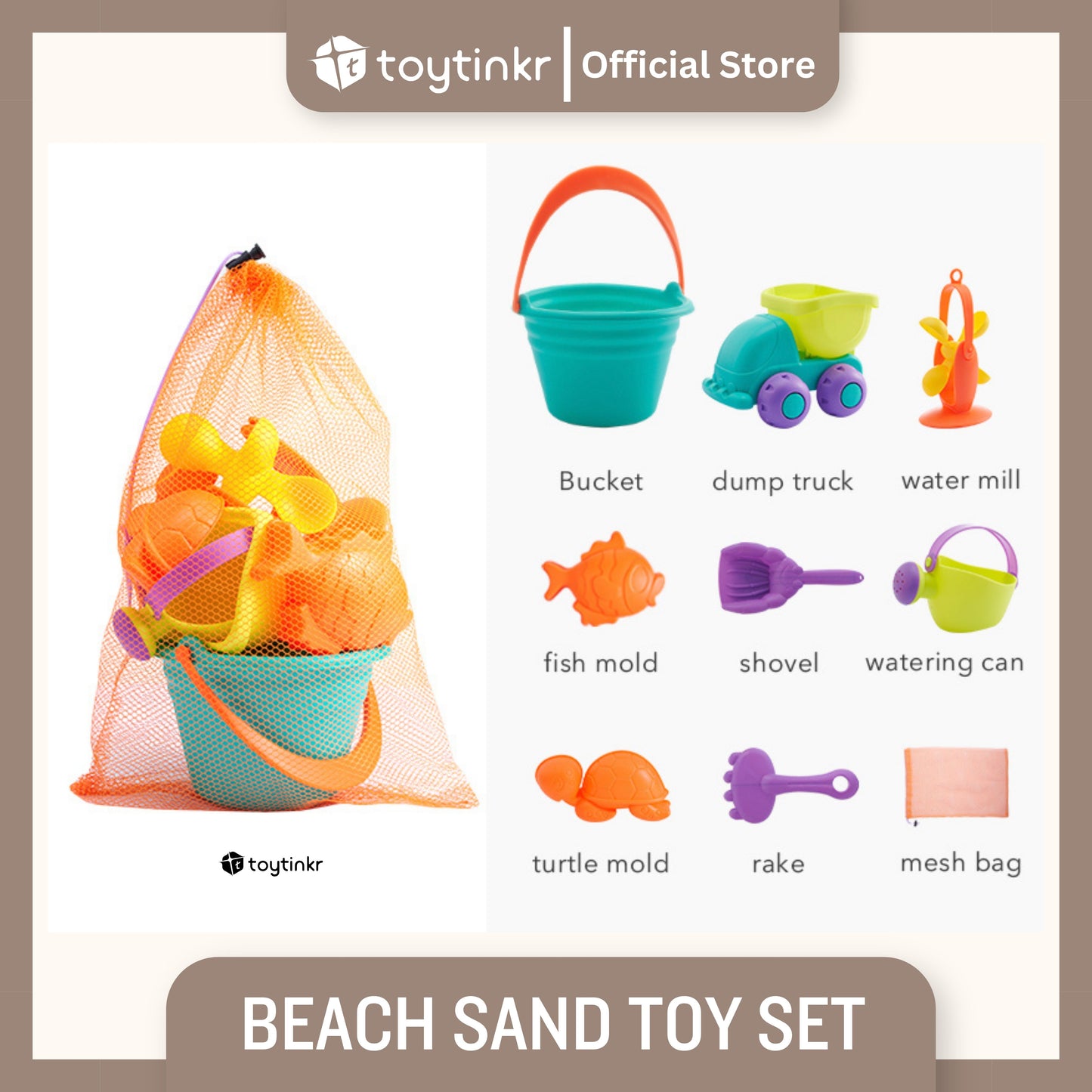 Mideer Beach Sand Toy Set by Toytinkr