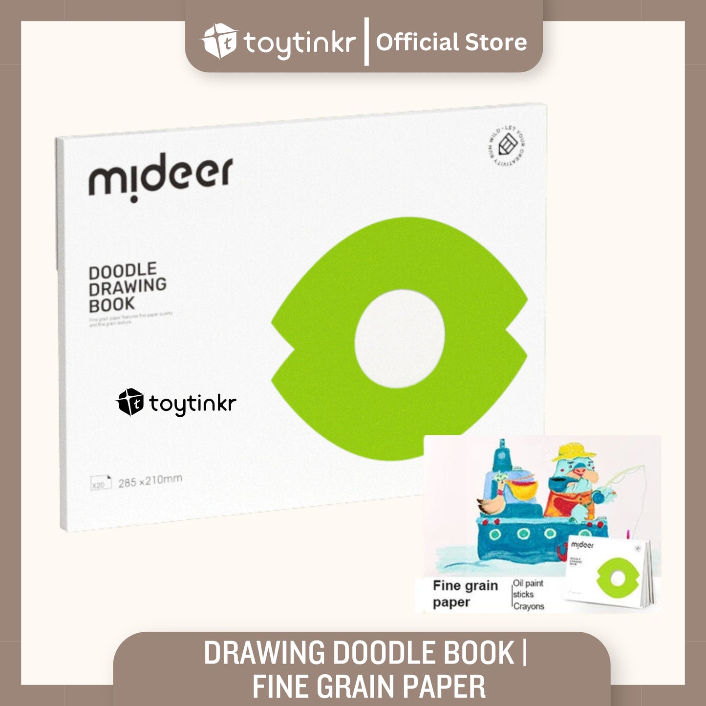 Mideer Drawing Doodle Book By Mideer