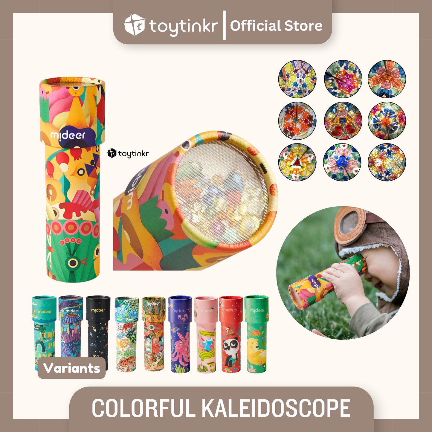Mideer Colorful Kaleidoscope By Toytinkr
