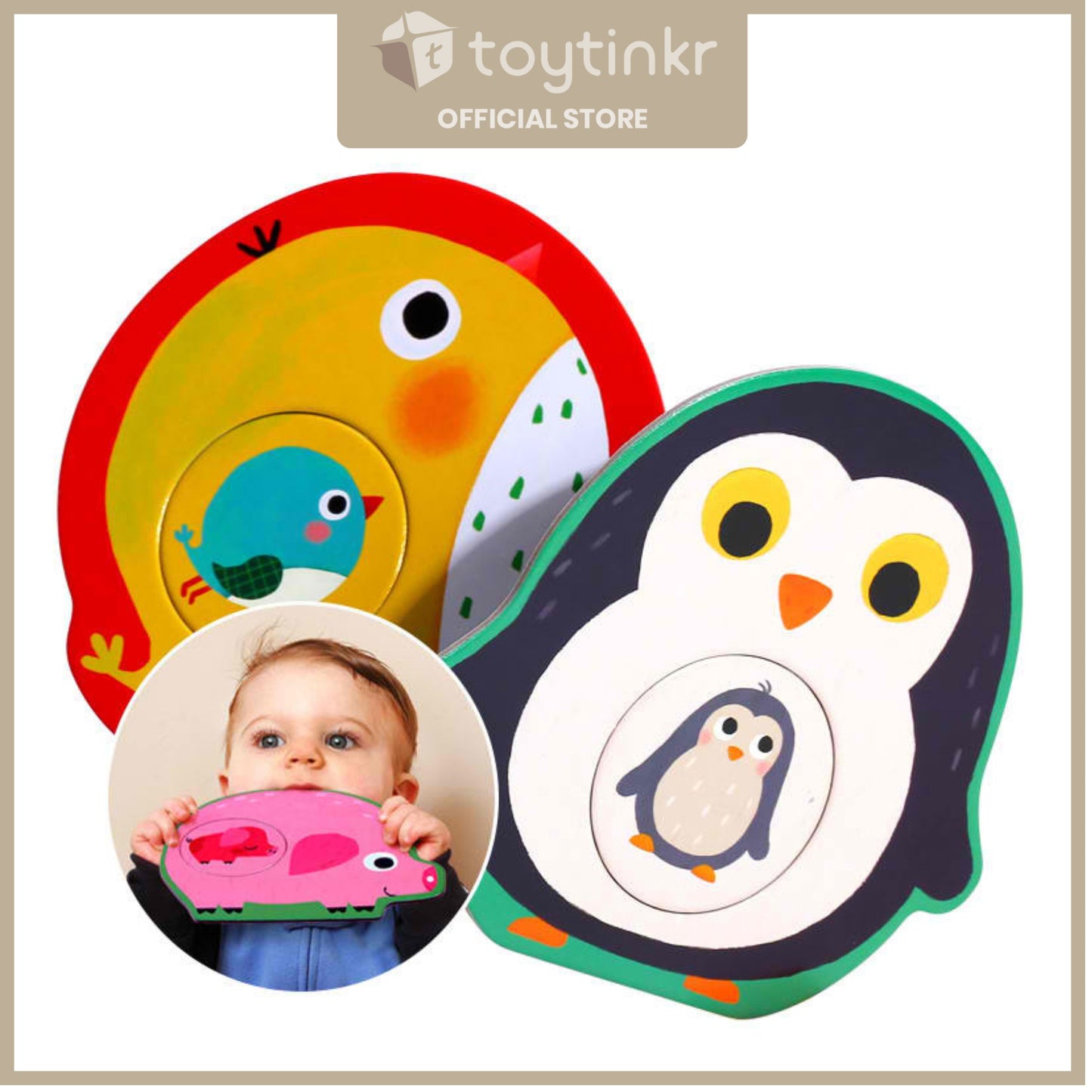 Jar Melo Baby Puzzle - Match the Baby by Toytinkr