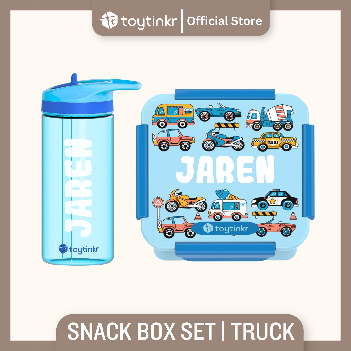 Toytinkr Personalized Snackbox Set