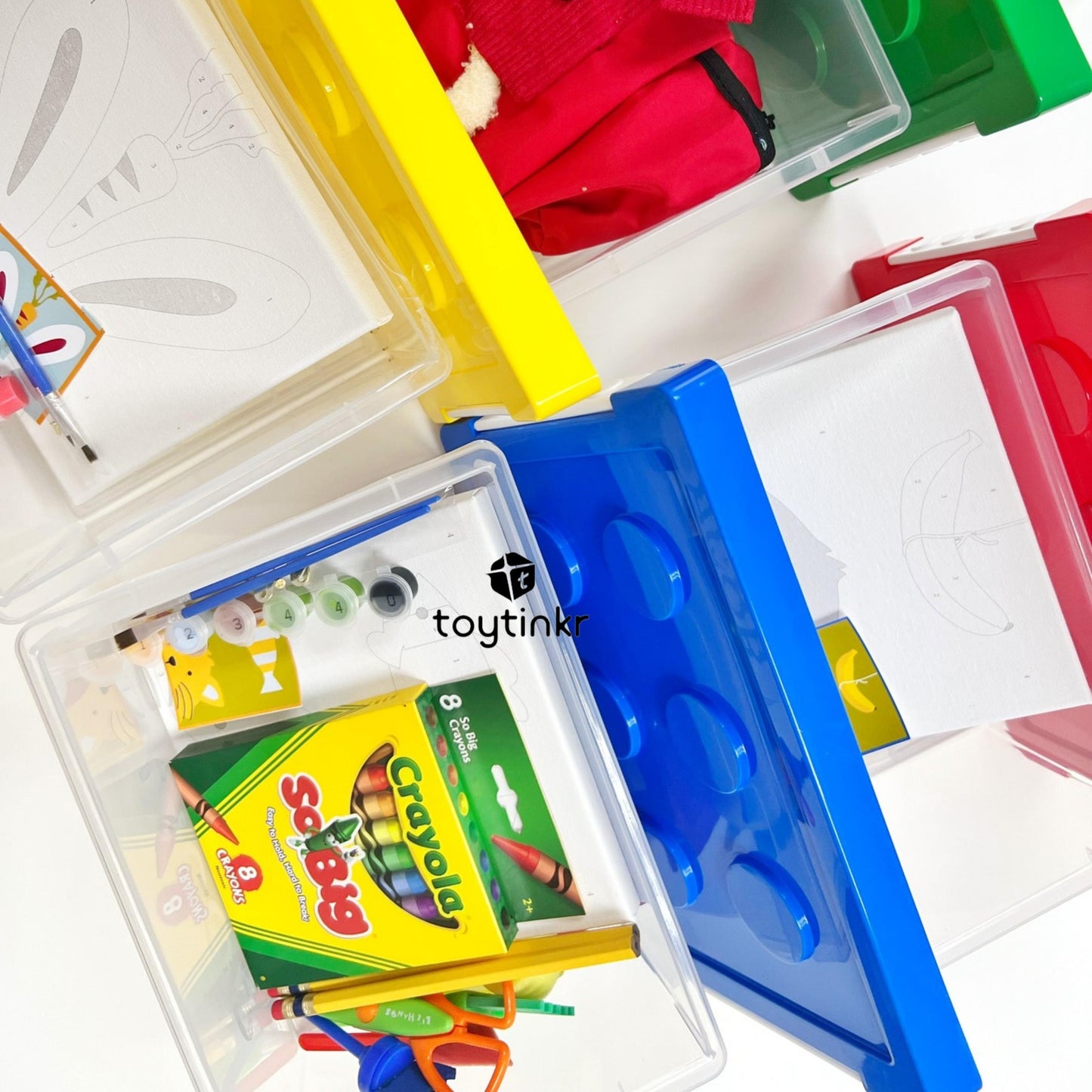 Stackable Toy Organizer Box for Kids Toys by Toytinkr