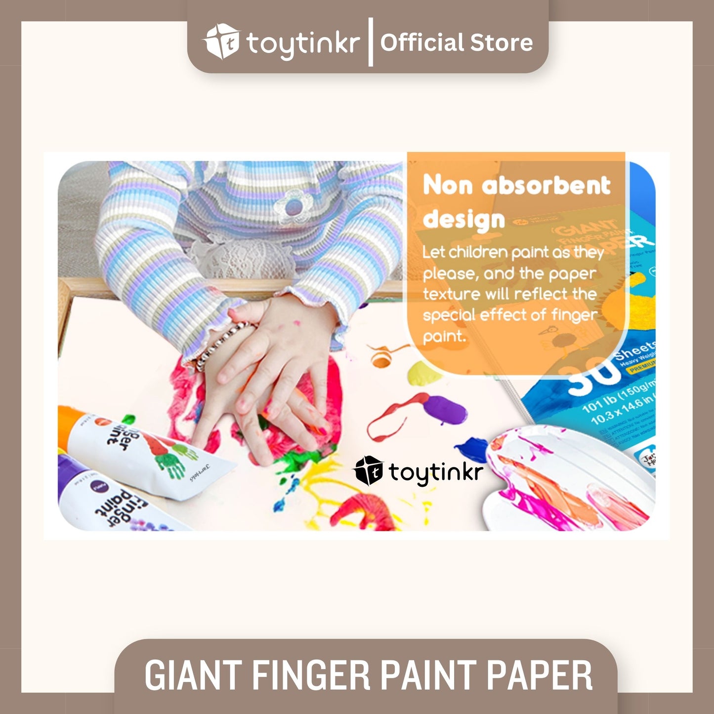 Jar Melo Giant Finger Paint Paper by Toytinkr