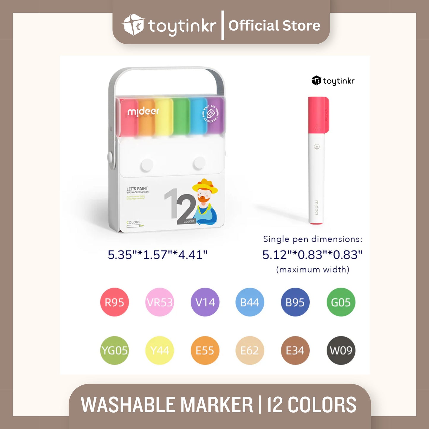 Mideer Washable Marker by Toytinkr