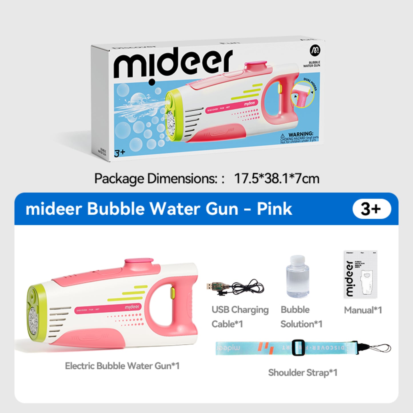Mideer 2 in 1 Bubble Water Blaster by Toytinkr