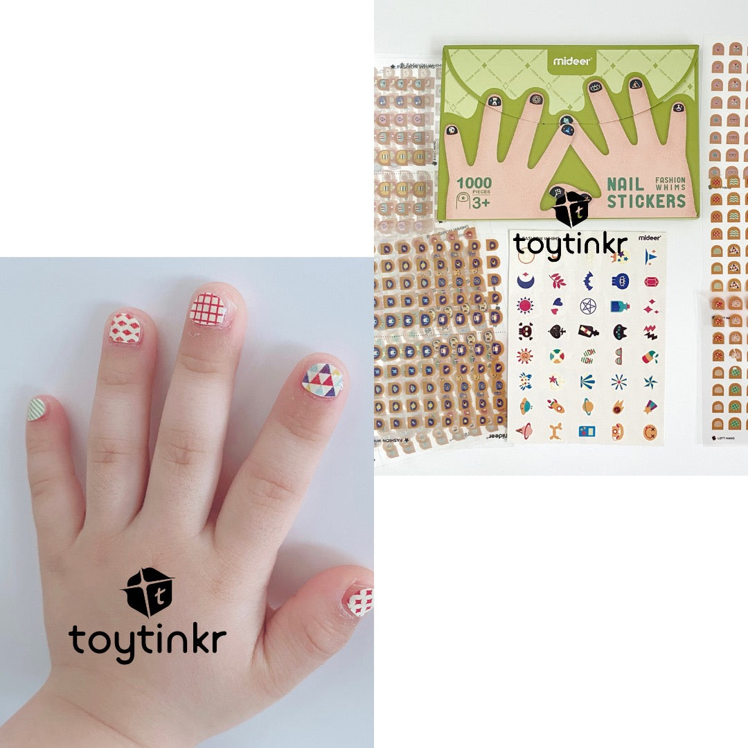 Mideer Envelope Nail Stickers 1000 Pieces by Toytinkr