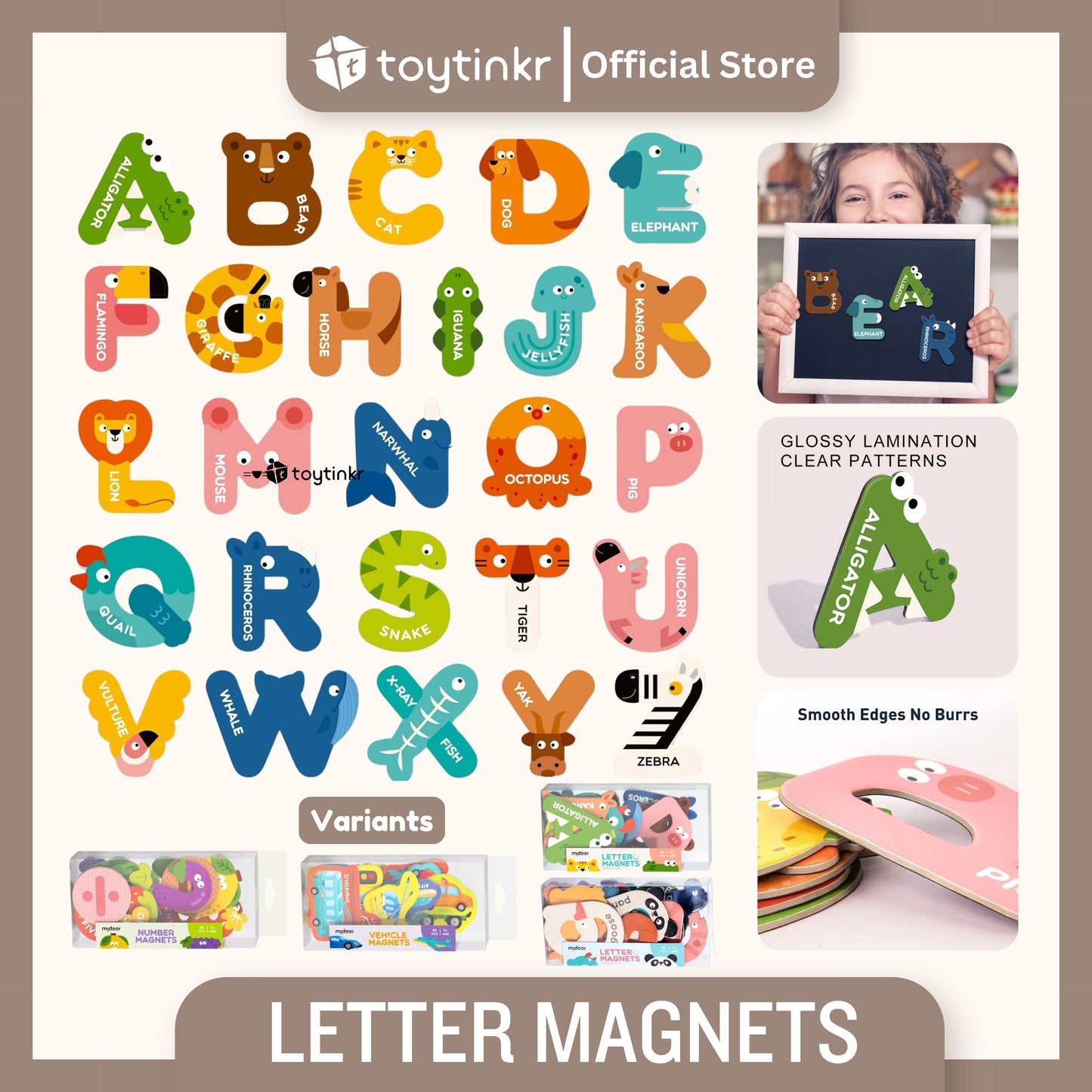 Mideer Letter Magnets by Toytinkr