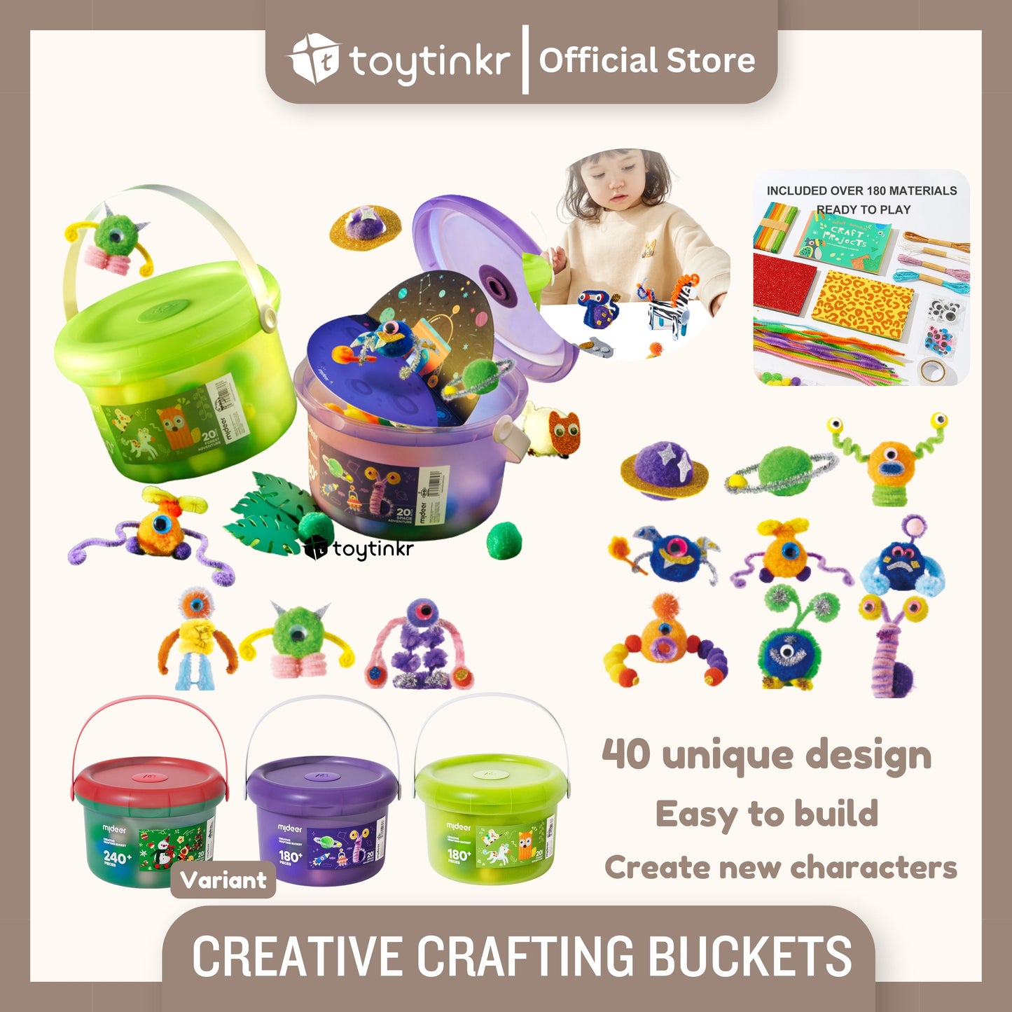 Mideer Creative Crafting Buckets By Toytinkr