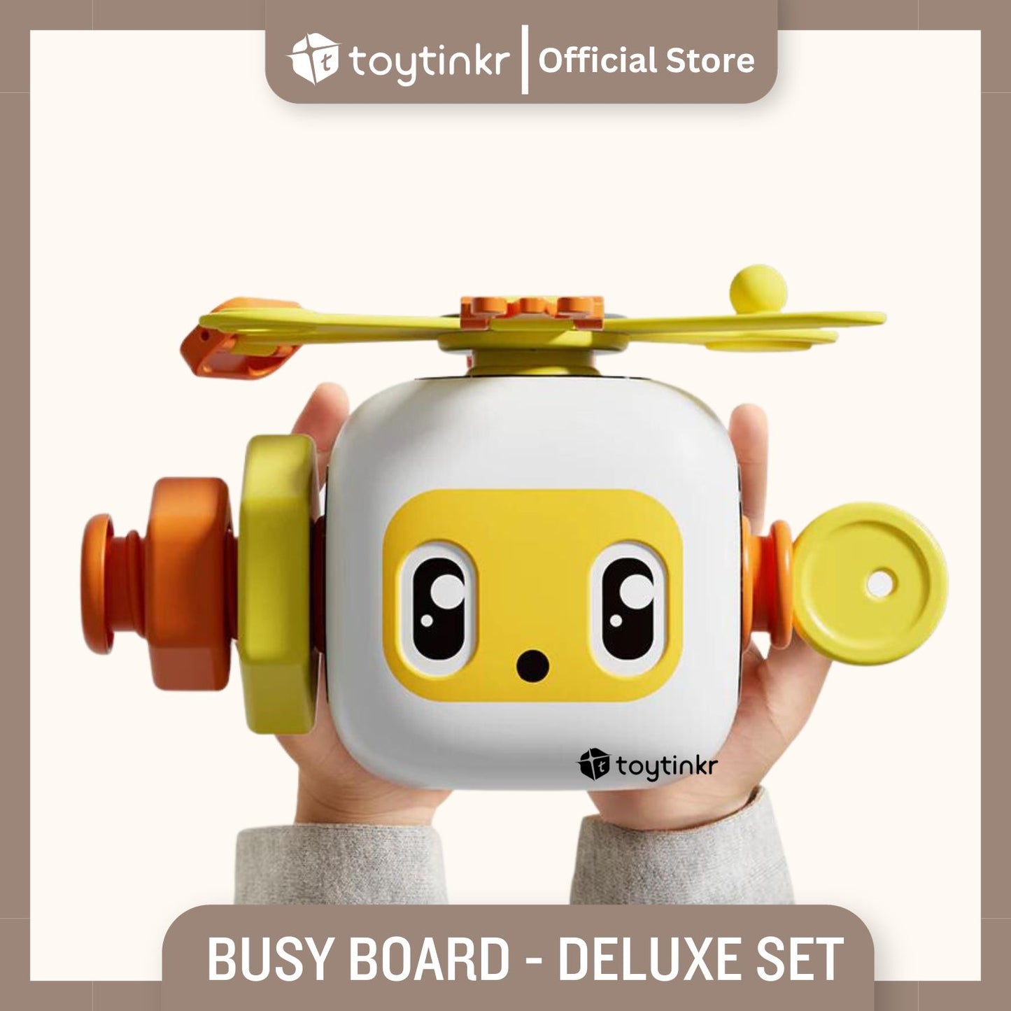 Top Bright Busy Board - Deluxe Set by Toytinkr