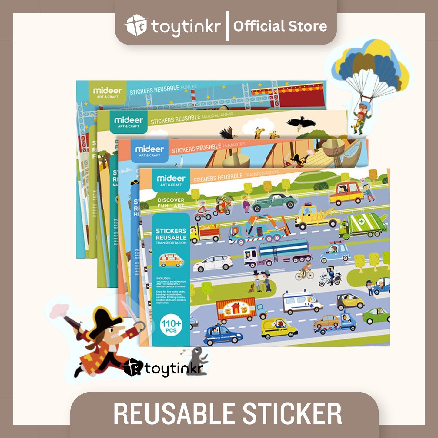 Mideer Reusable Sticker by Toytinkr